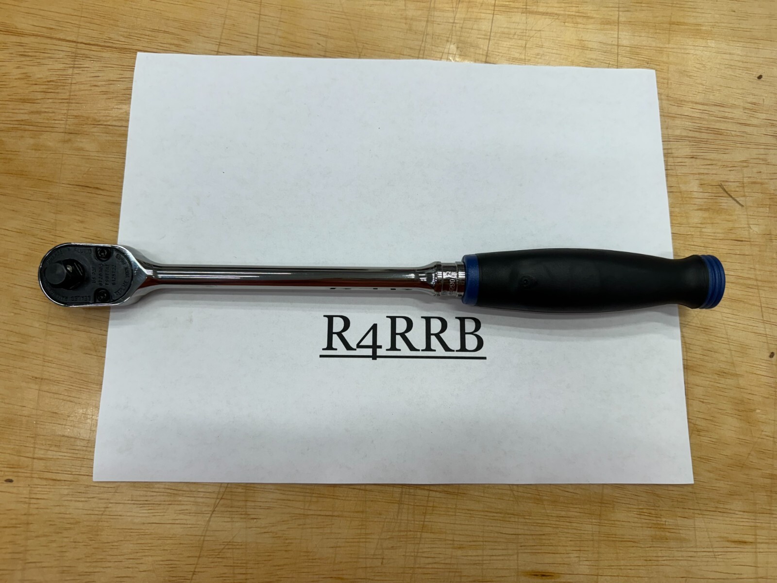 Snap-on Tools USA NEW 3/8″ Drive POWER BLUE Soft Grip LONG Fixed Ratchet FHL80MB