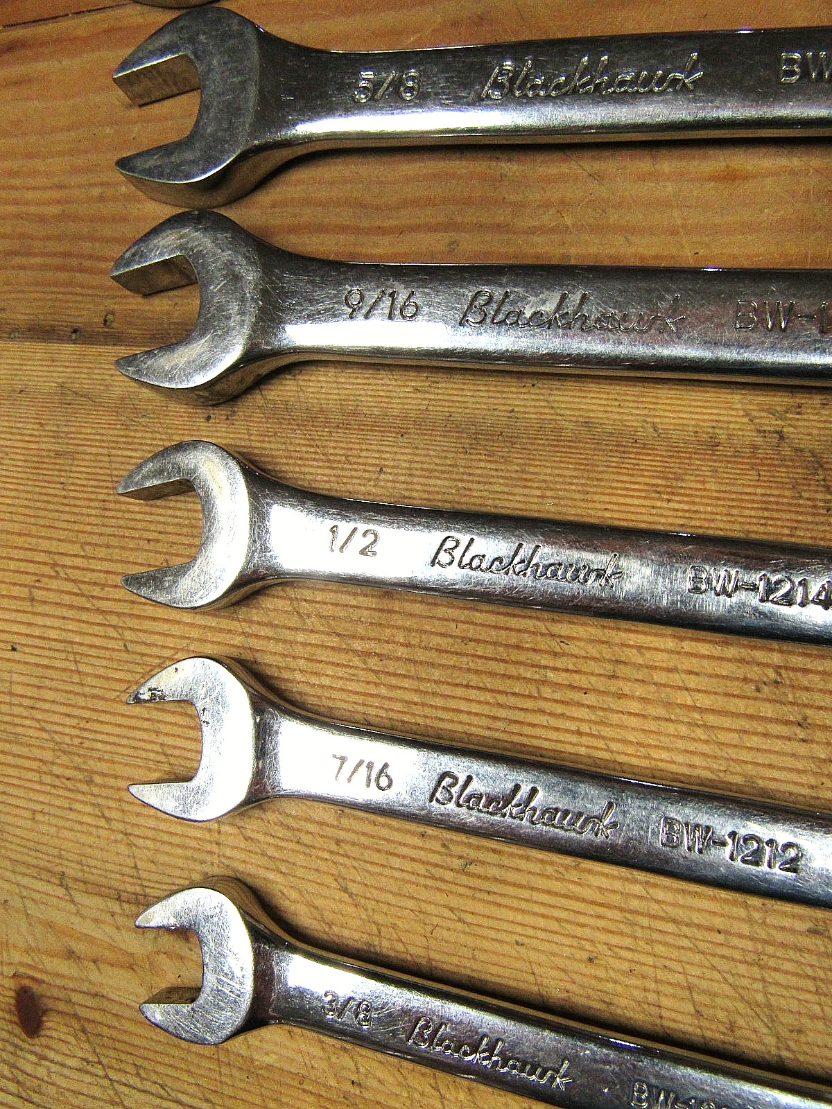 Blackhawk Ratchet Wrench Combination 7 Piece Set GOOD Condition