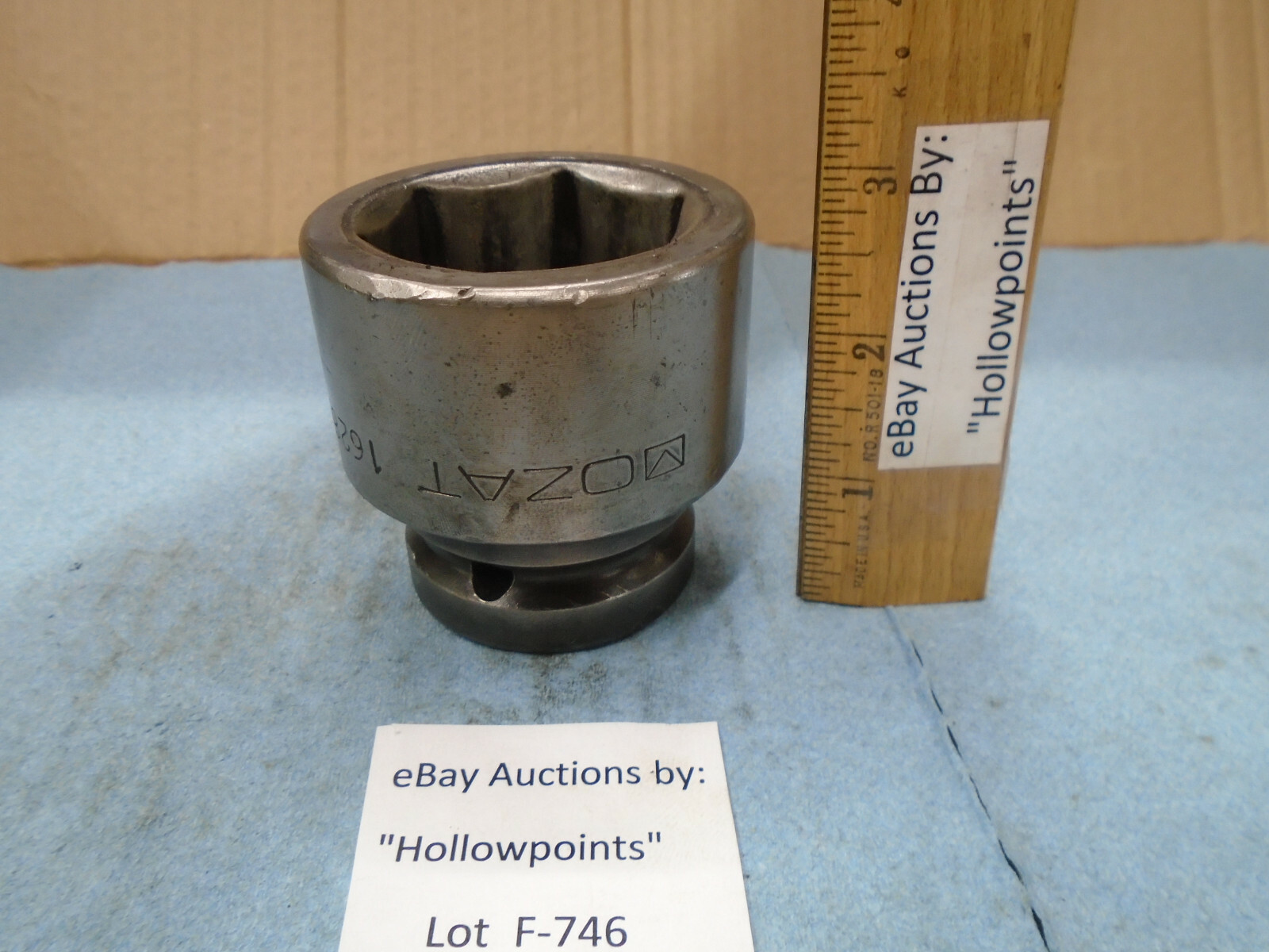 Mozat 1628/4 Heavy Duty vintage Impact Socket 1″ Drive 1-3/4″ 6 Pt. F746