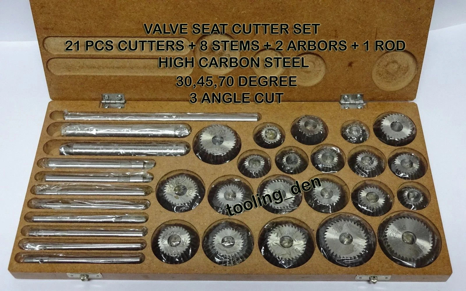 Valve Seat & Face Cutter Set – 21 Pcs Set For Vintage Cars & Bikes HIGH CARBON