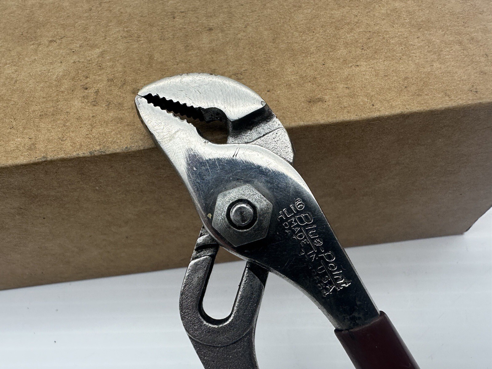 Blue Point Adjustable Slip Joint Channel Lock Pliers 6.5″ HL16 Made in USA Red