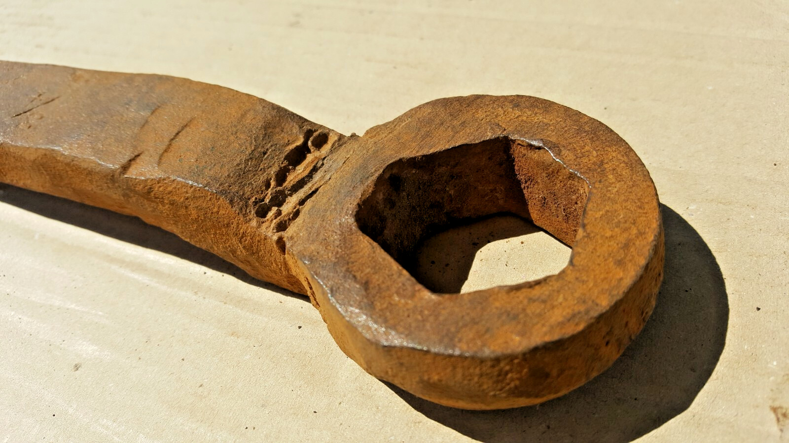 Vintage Handmade Heavy Duty Ring Spanner Classic Tractor Car Workshop Display