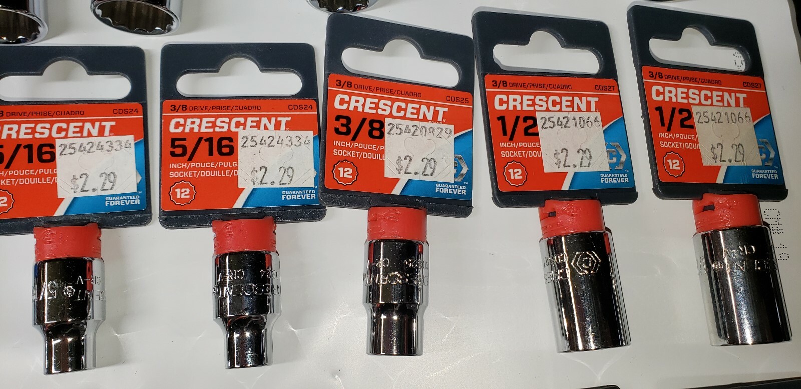 Crescent Sockets 26 Piece 3/8″ Drive 12 Point Chrome, Various Sizes SAE, Metric