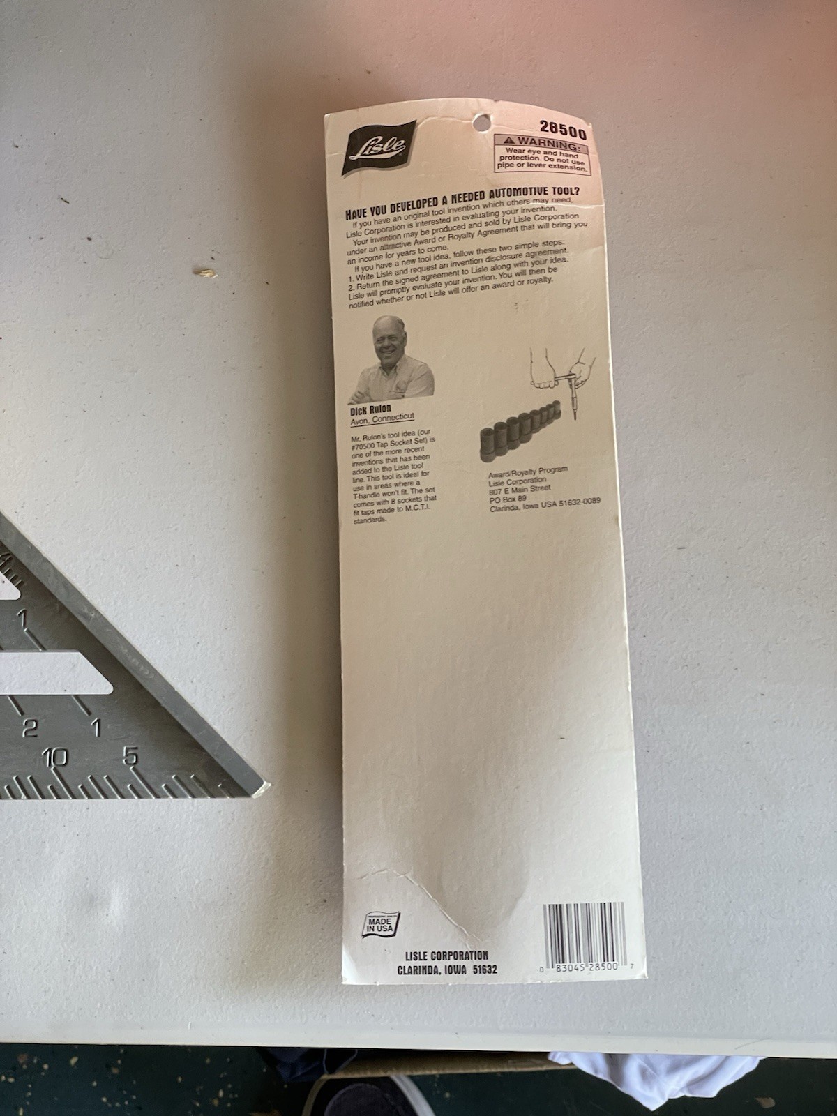 Lisle Tools Plastic Handle Strap Wrench for up to 6-5/8″ diameter #28500 USA