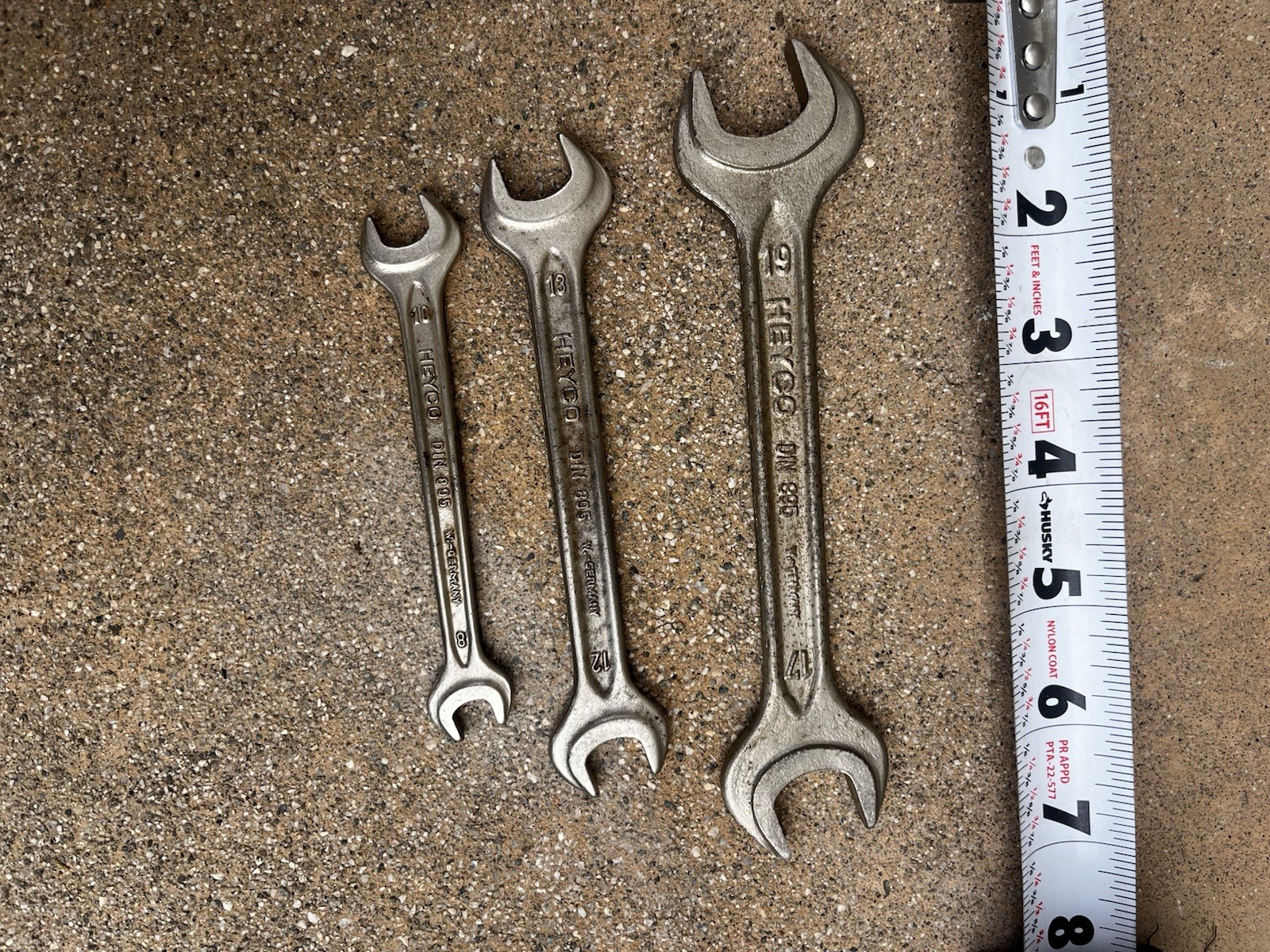 BMW Heyco open end factory wench set. made in West Germany 8-10,12-13,17-19mm