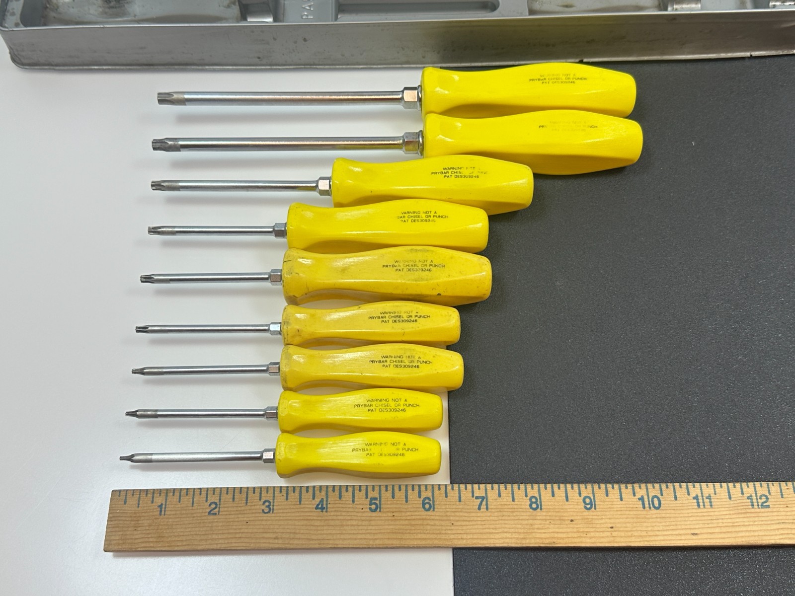 🇺🇸 Snap-on Tools USA 9pc Torx T8-T45 Screwdriver Set, Classic Yellow Hard Grip