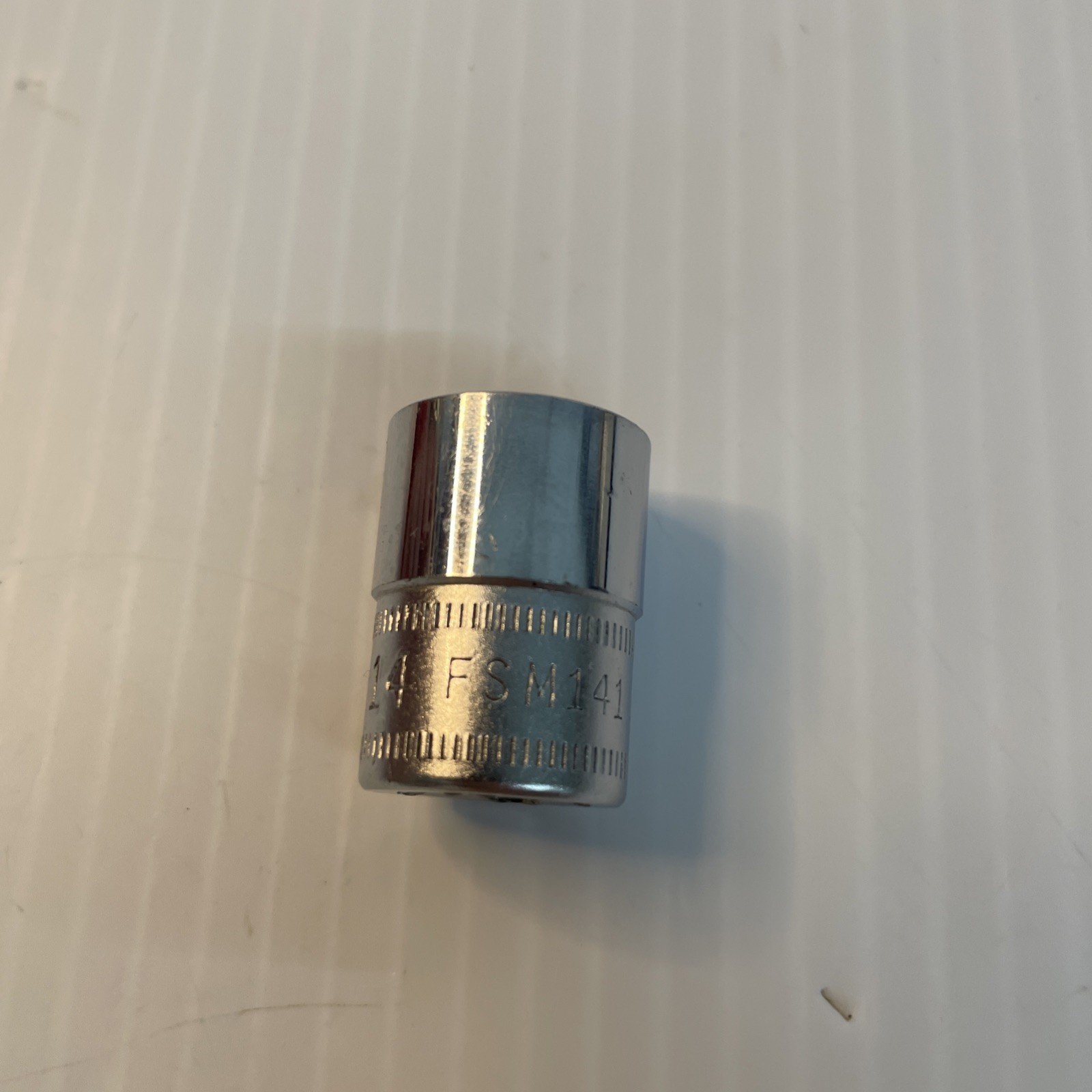 Snap On Tools 14MM 3/8” Drive Metric 6 Point Shallow Chrome Socket FSM141 – USA