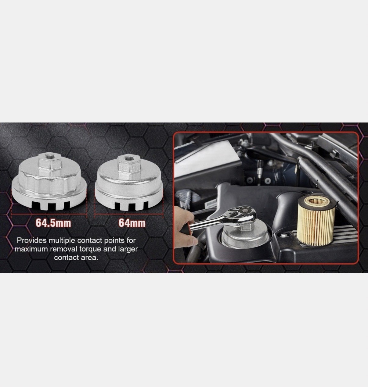 64 mm Mofeez Oil Filter Cap Wrench Metric