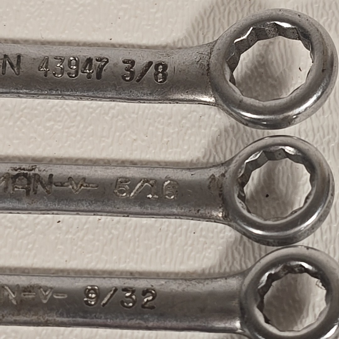 Craftsman 9 Pieces Midget Ignition Wrench Lot SAE