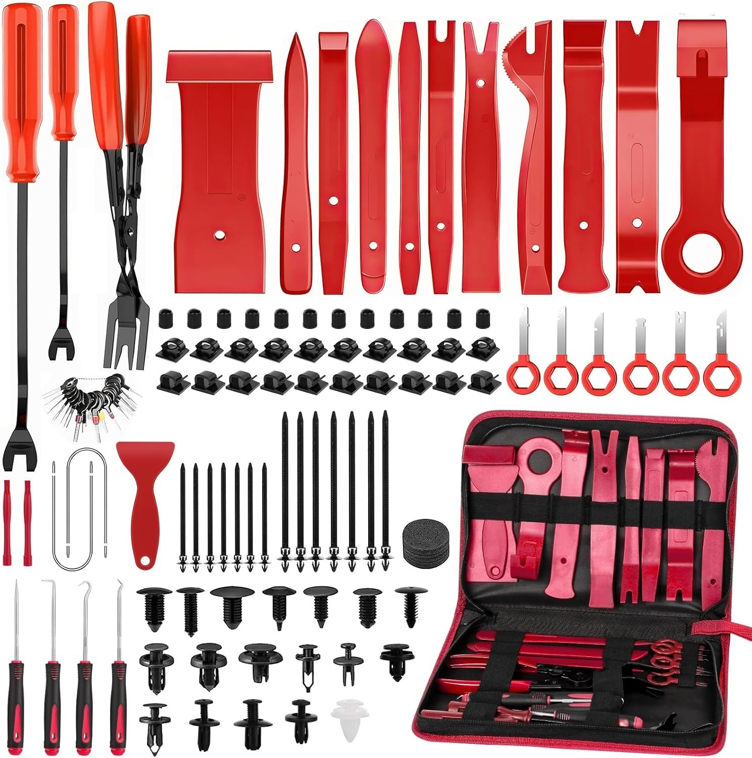 432Pcs Auto Trim Removal Tool Kit No Scratch Pry Tool for Car Door Panel Dash…