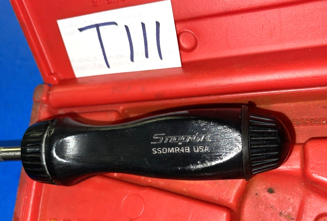 SNAP-ON TOOLS BLACK RATCHETING SCREWDRIVER IN A BIT KIT SHIPPED FREE IN THE US