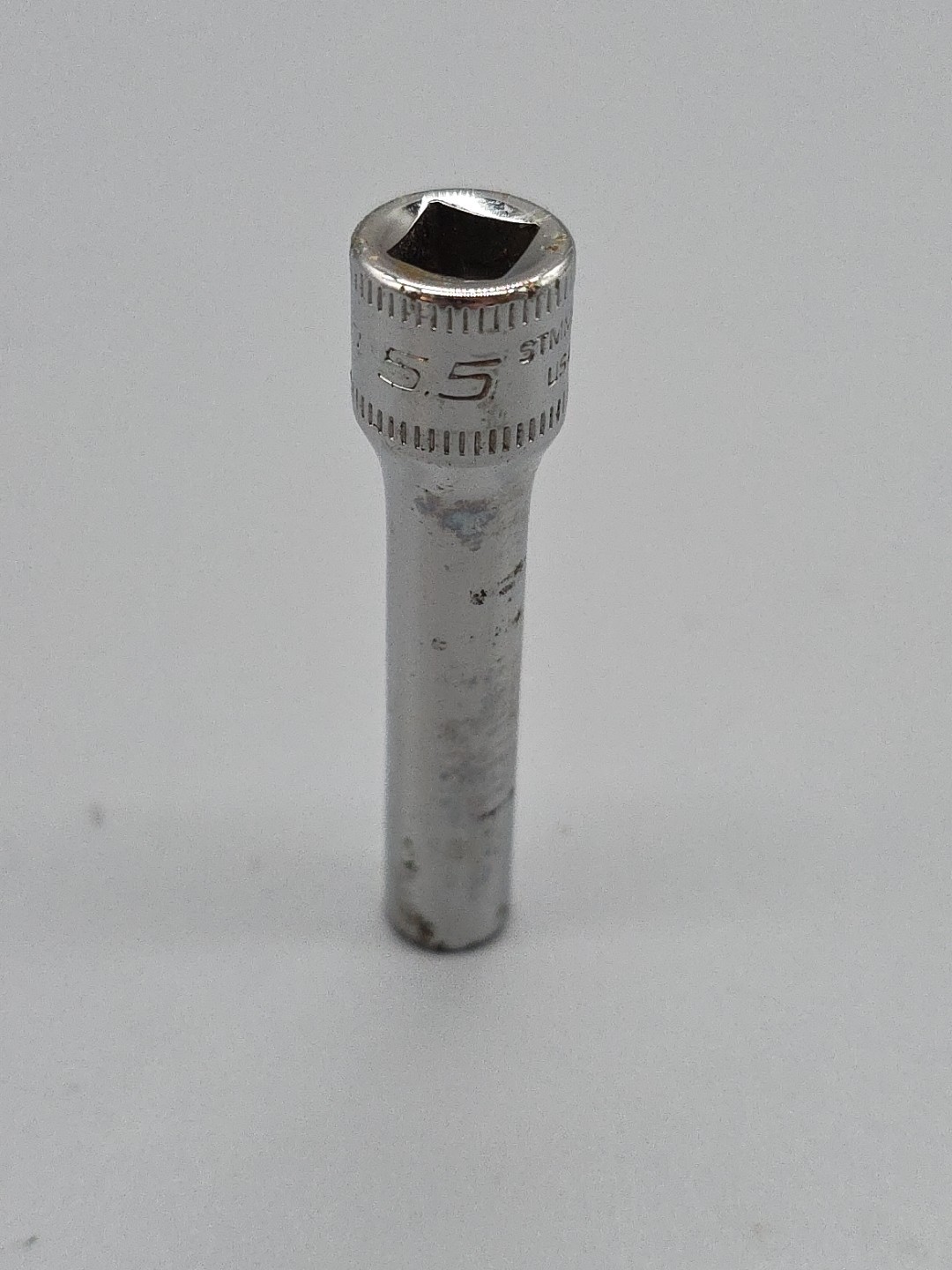 Snap-on Tools STMM5.5 Socket 1/4″ Drive 5.5mm Metric Deep 6 Point USA