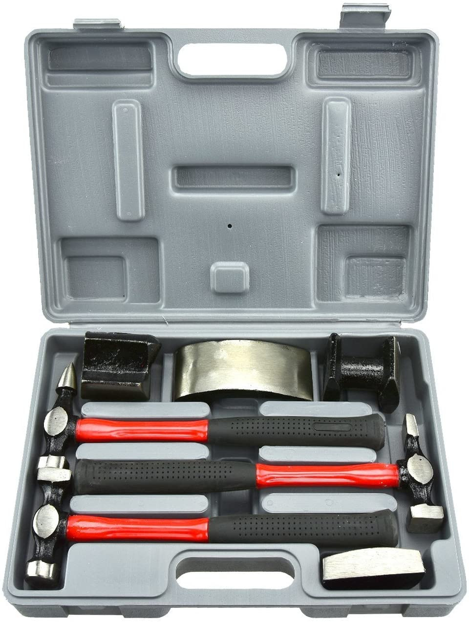 Auto Car Body Fender Repair Hammer & Dolly Set 7pc Repair Tool Kit for Dents NEW