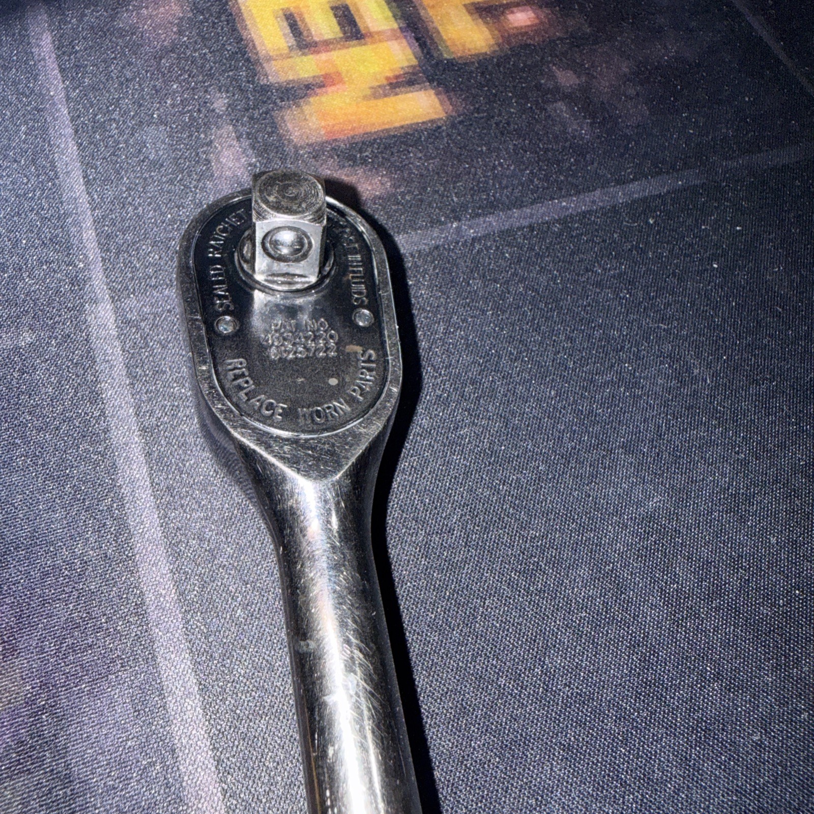 Snap On FH936A 3/8″ Ratchet With Red Soft Grip Handle Free Shipping