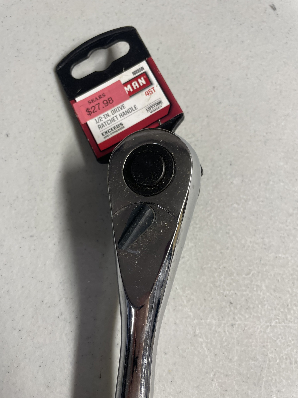 Craftsman Low Profile 1/2 in. Drive Ratchet 45 Tooth Handle