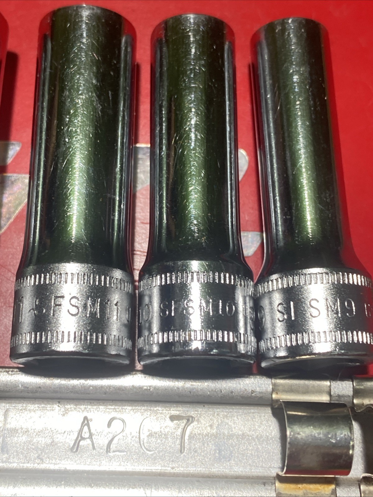 SNAP-ON metric socket set 11pc. 9mm-19mm Good Condition