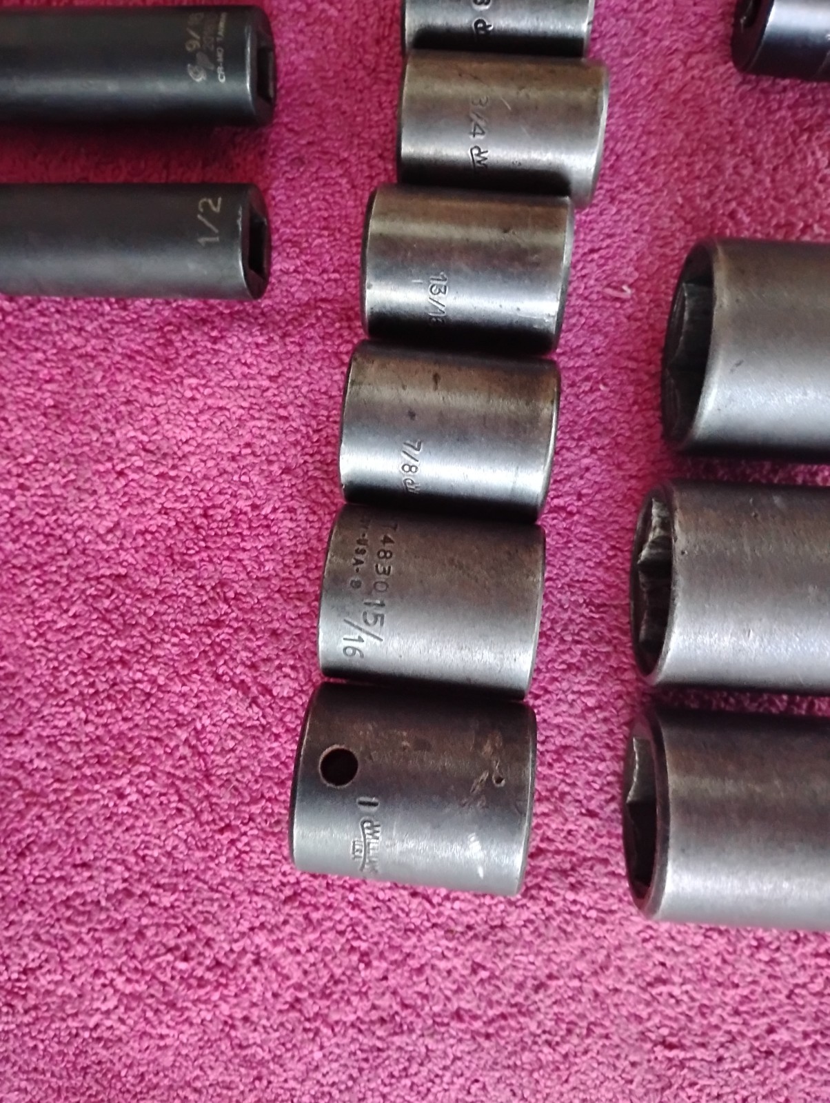 Williams Tools 1/2dr impact Sockets SAE 3/8-1 1/4″ MATCO 3/4 13/16 Flip Socket