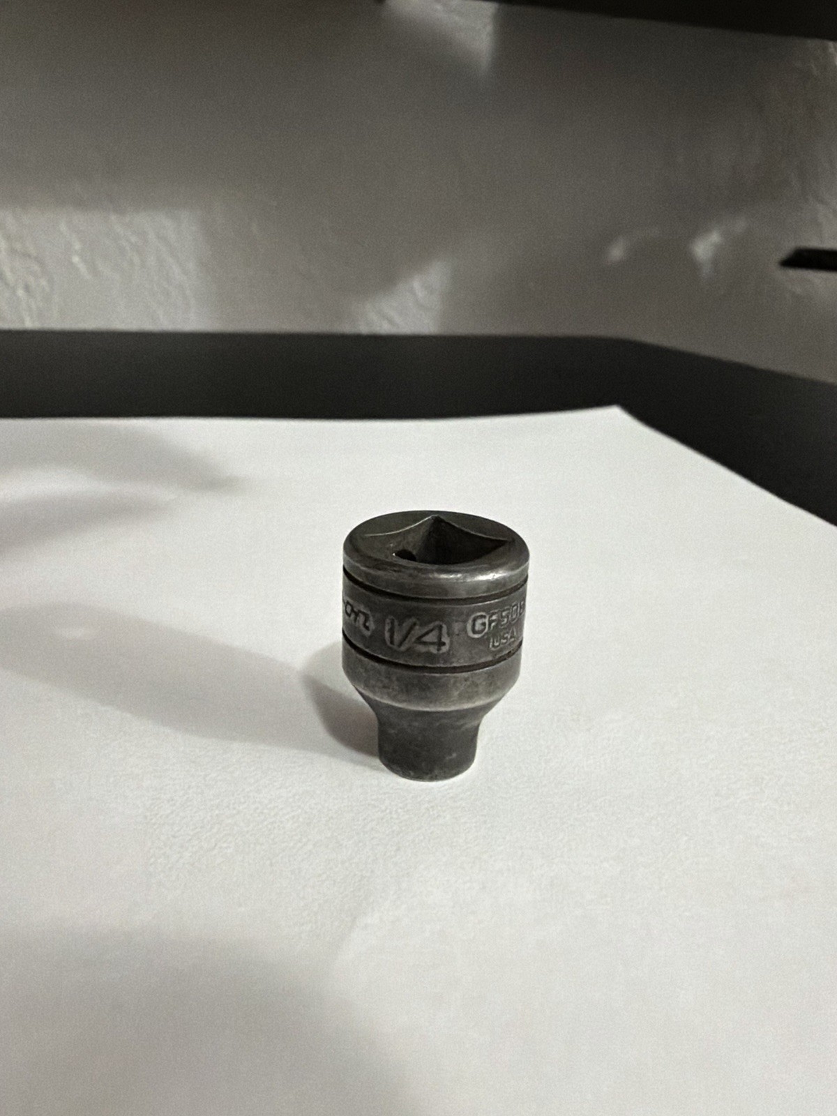 Snap-on Tools USA 3/8″ Drive 1/4″ Black Oxide Shallow Socket GFS081
