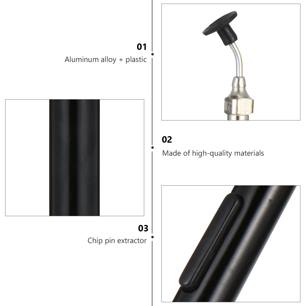 1Pcs Reusable Ic Chip Extraction Tool Nonslip Handle Black for Electronics