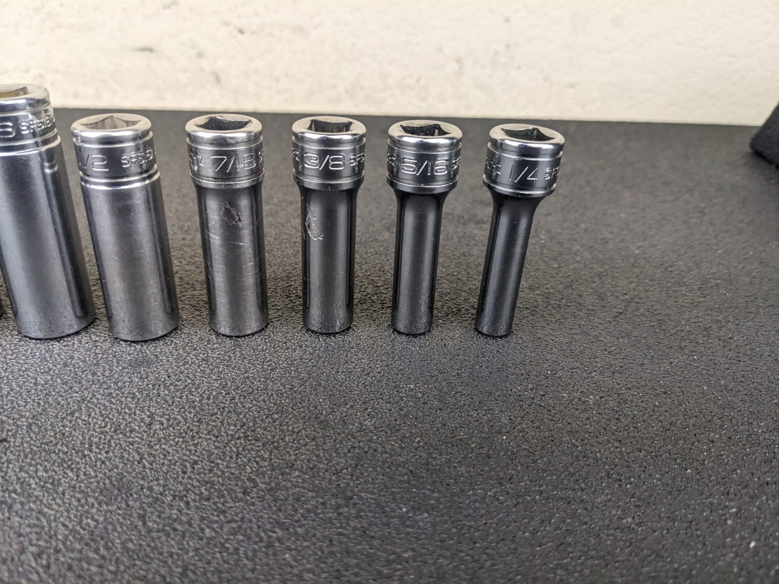 #bm403 Snap on Tools 211SFSY 3/8″ Drive Deep Chrome Socket Set Socket Set