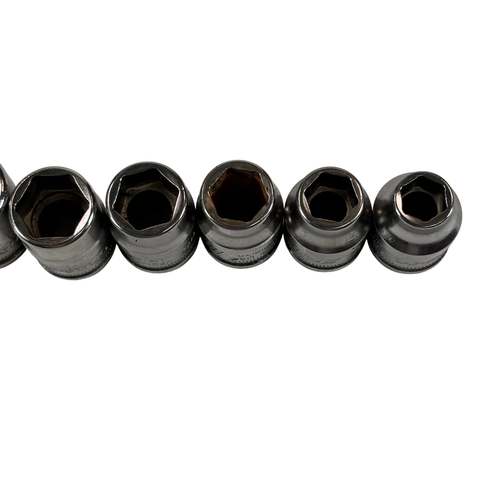 Snap-on Tools 212YFSMY 12pc 3/8″ 6pt Metric Flank Drive Xtra Shallow Socket Set