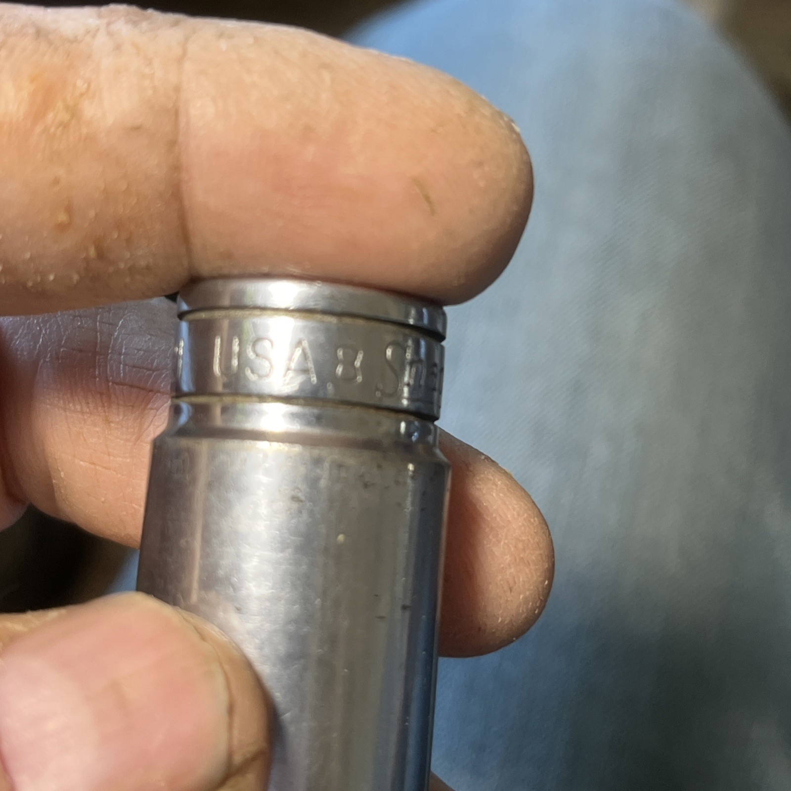 Snap-on Tools SF221 11/16″ SAE 3/8” Drive 12-Point Deep Chrome Socket USA