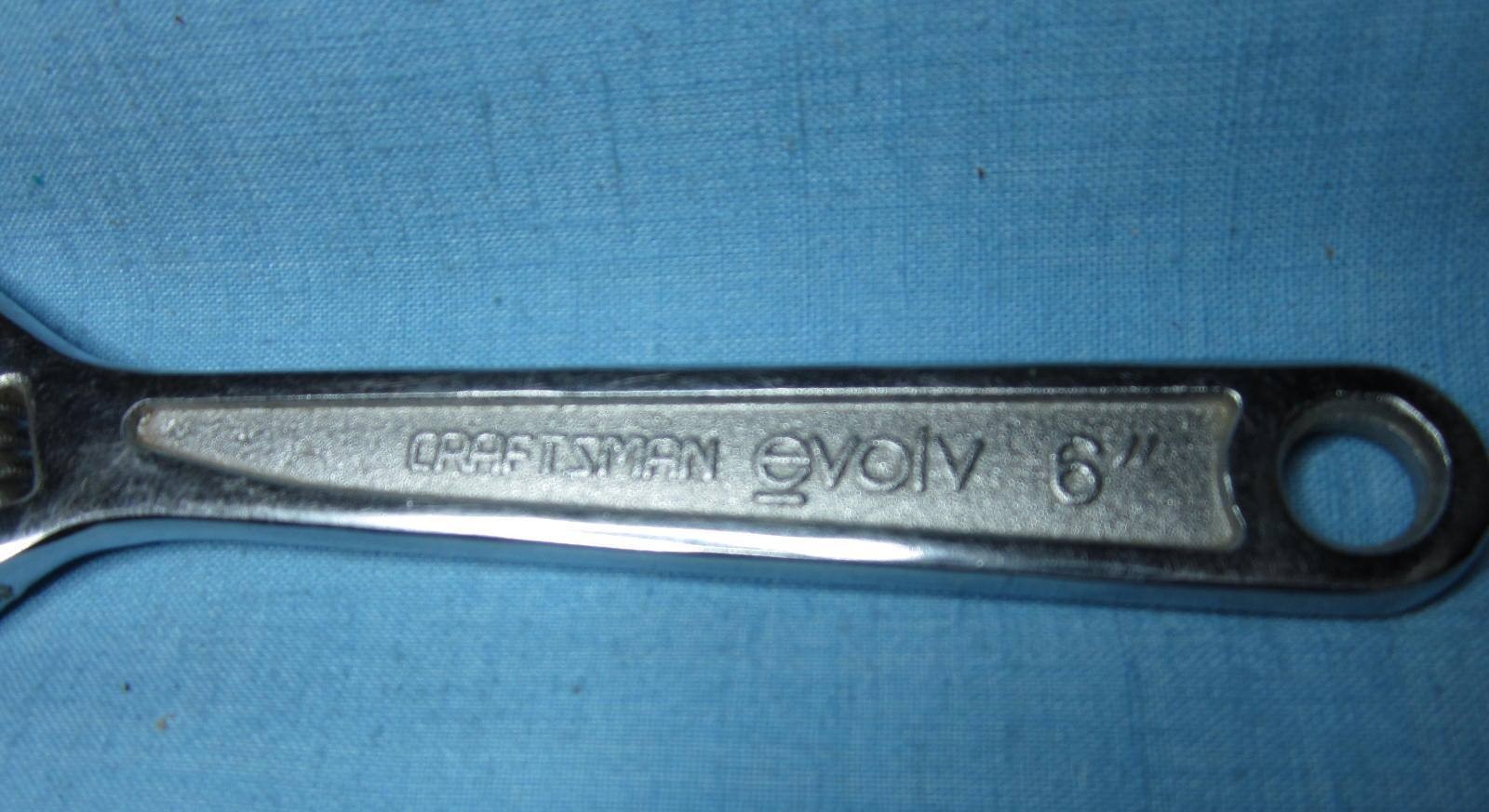 Craftsman Evolv Crescent Wrench 6″ ADJUSTABLE WRENCH 150mm USA 16568 Z