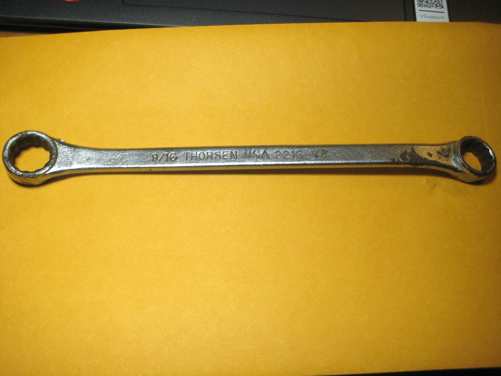Thorsen Tools 1/2 x 9/16, Box End Wrench, 12pt, No. 2216, Vintage Made in USA