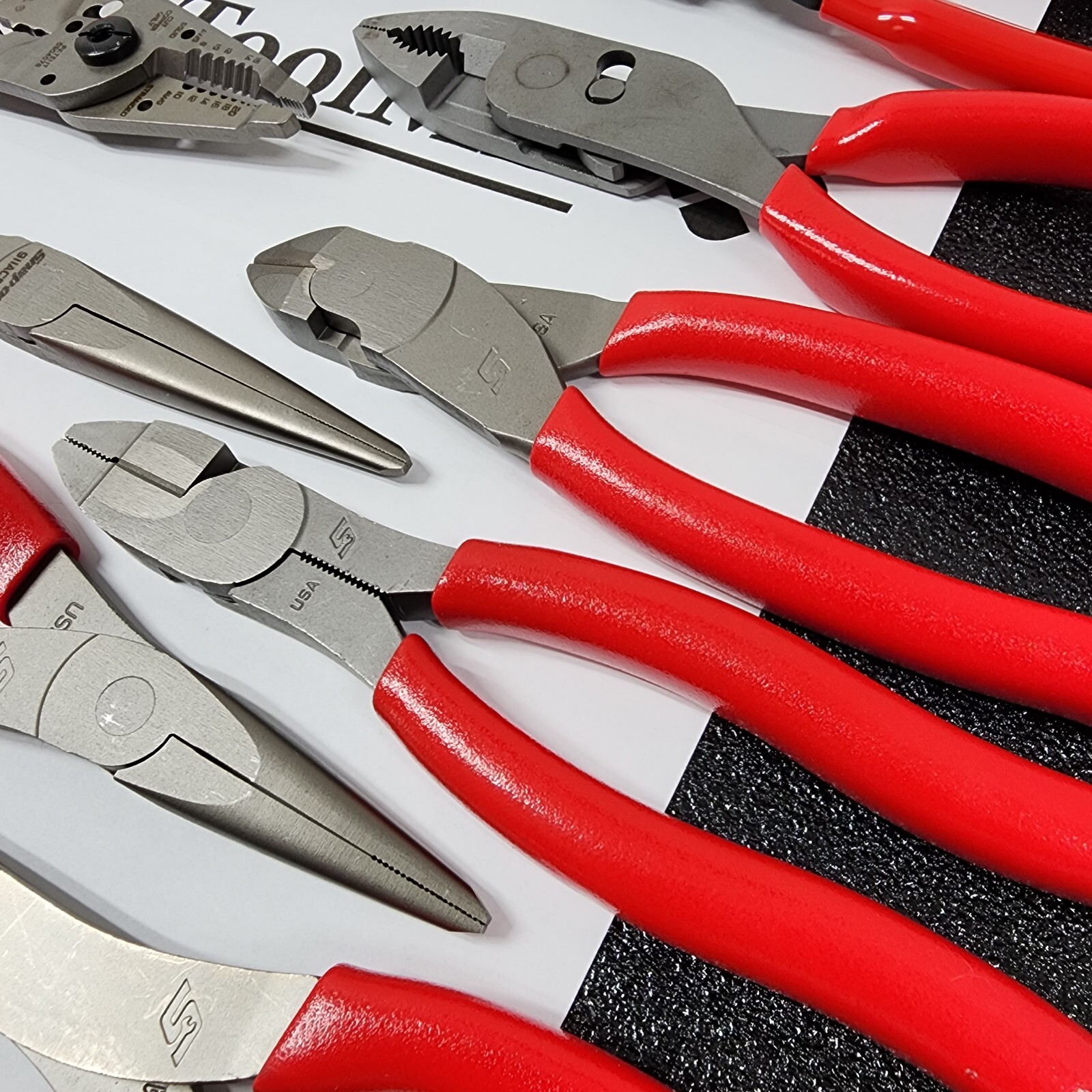 Snap-on Tools USA NEW 15pc RED Master Plier/Cutter/Stripper Set LN46ACF + MORE