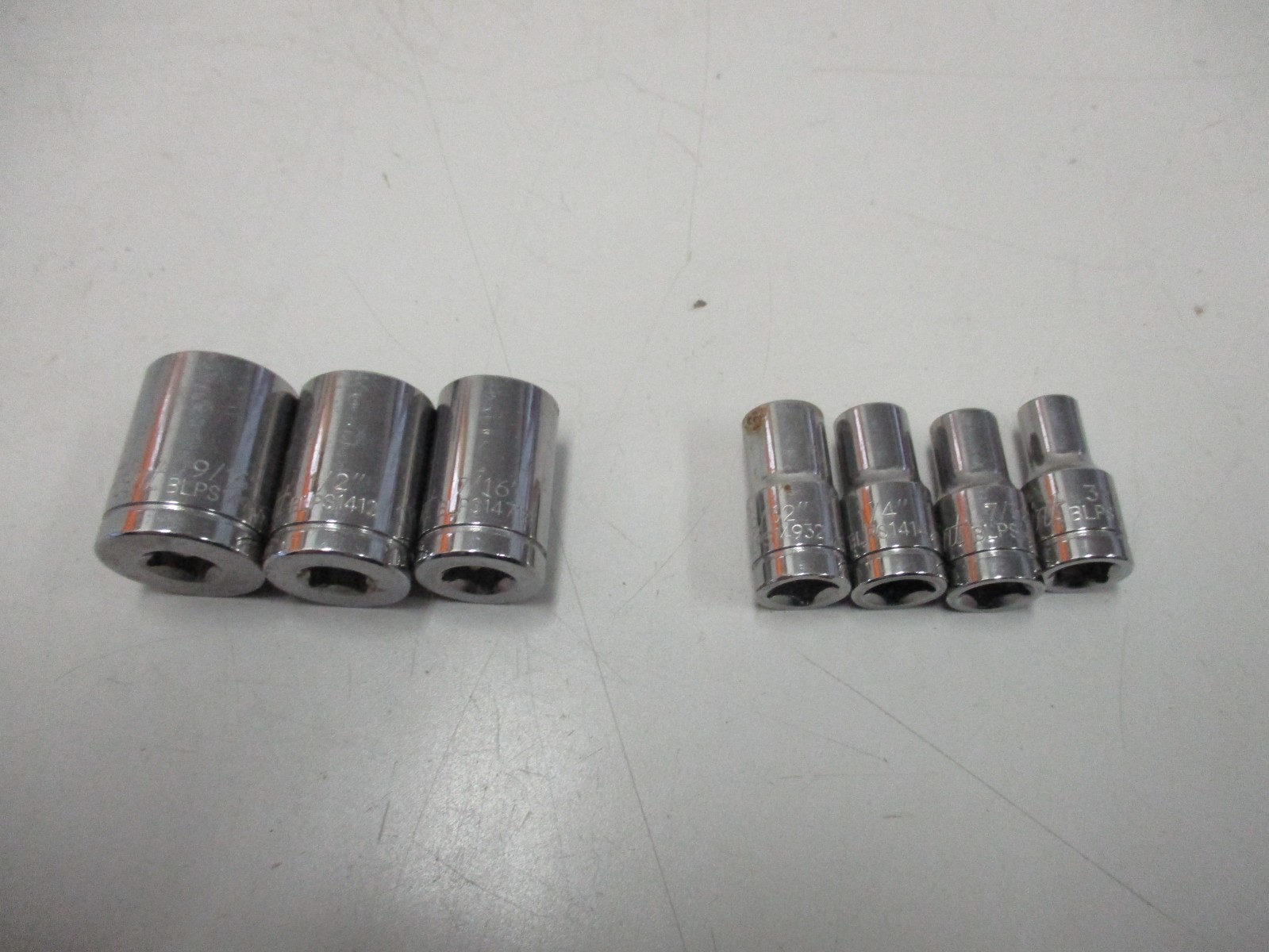 Blue-Point 7pc BLPS 1/4″ Drive 6 Point Sockets 3/16,7/32,1/4,9/32,7/16,1/2,9/16