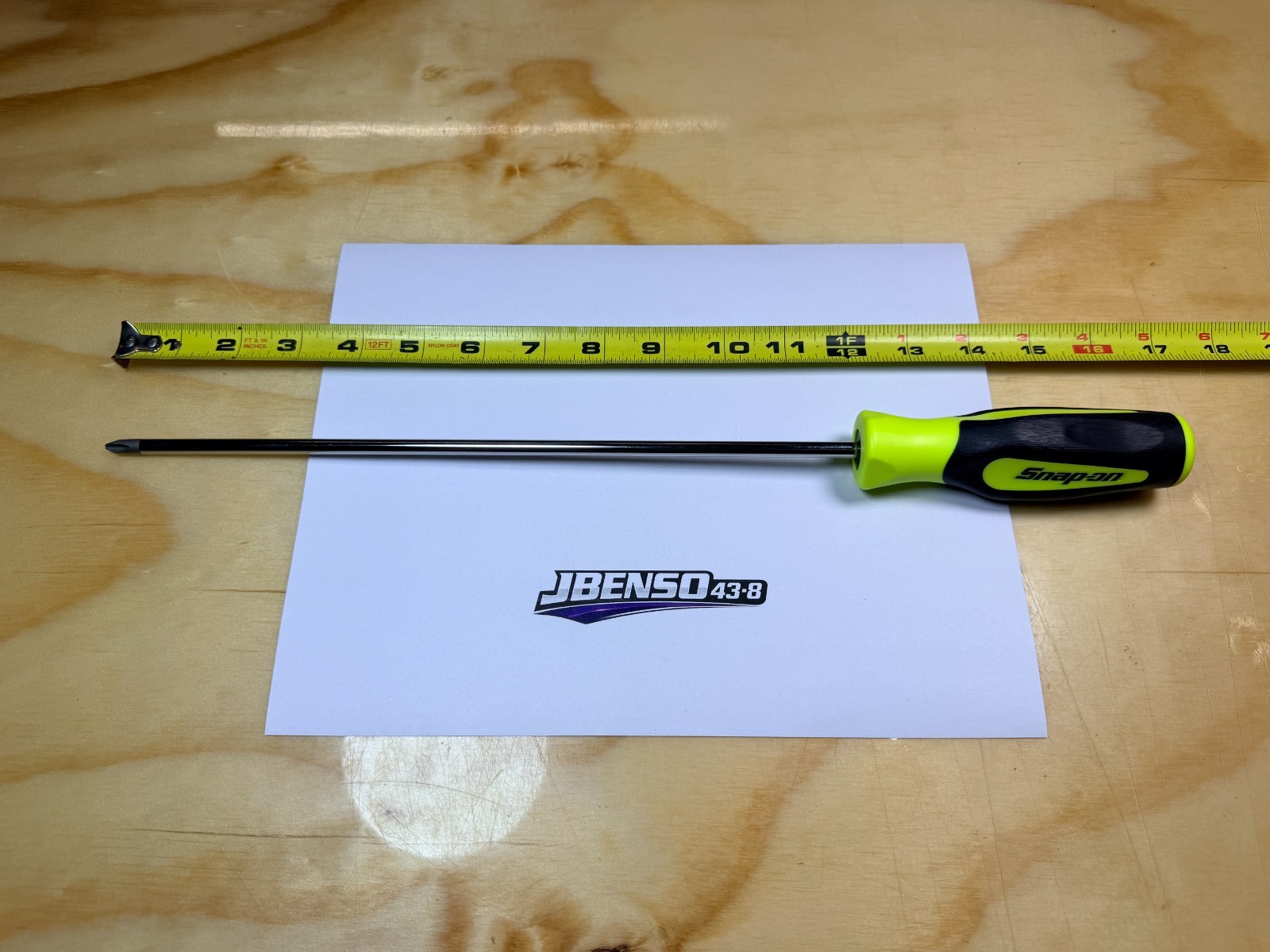 Snap-on Tools HI-VIZ #2 Phillips Soft Grip Cabinet Tip Screwdriver SGDP122BHV