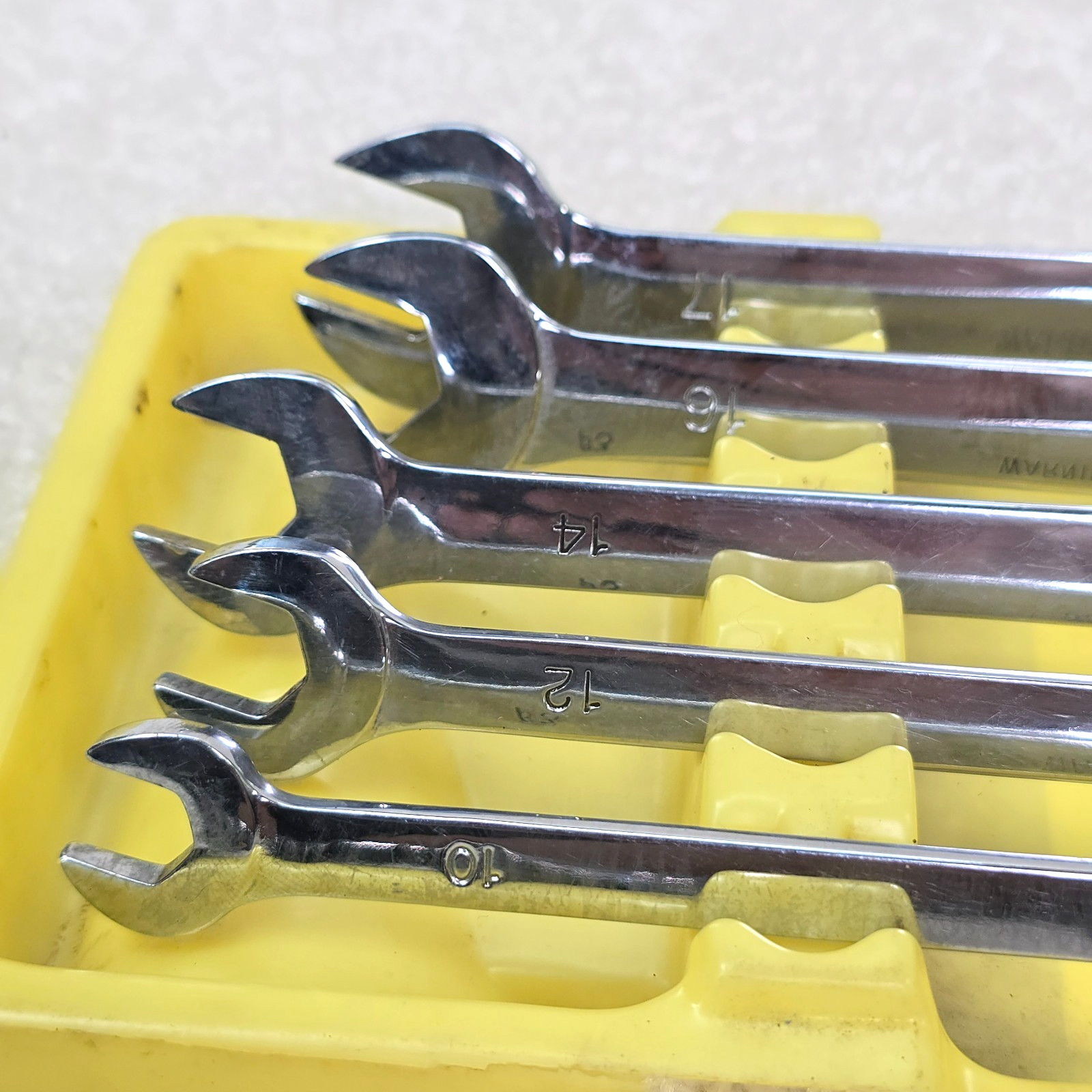 Mac Tools 5pc Metric Open End Tappet Wrench Set 10mm-19mm Thin Beam DTM50K Tray