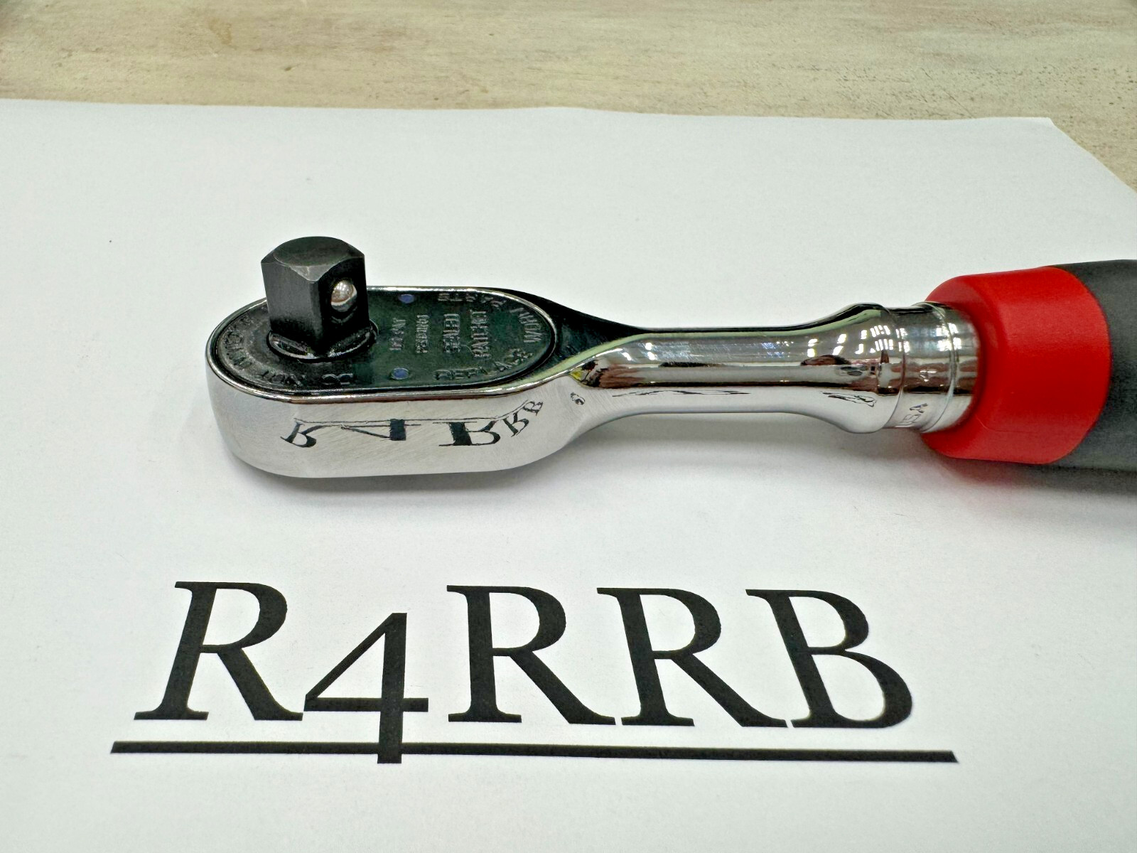 Snap-on Tools USA NEW 3/8″ Drive 100 FINE Tooth RED Soft Grip Ratchet FH100R
