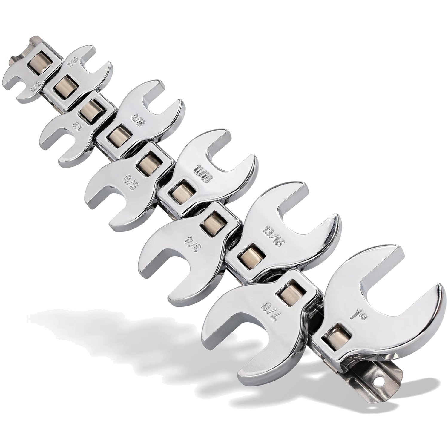 Durable Crowfoot Wrenches for Tight Spaces – 10pc SAE Set