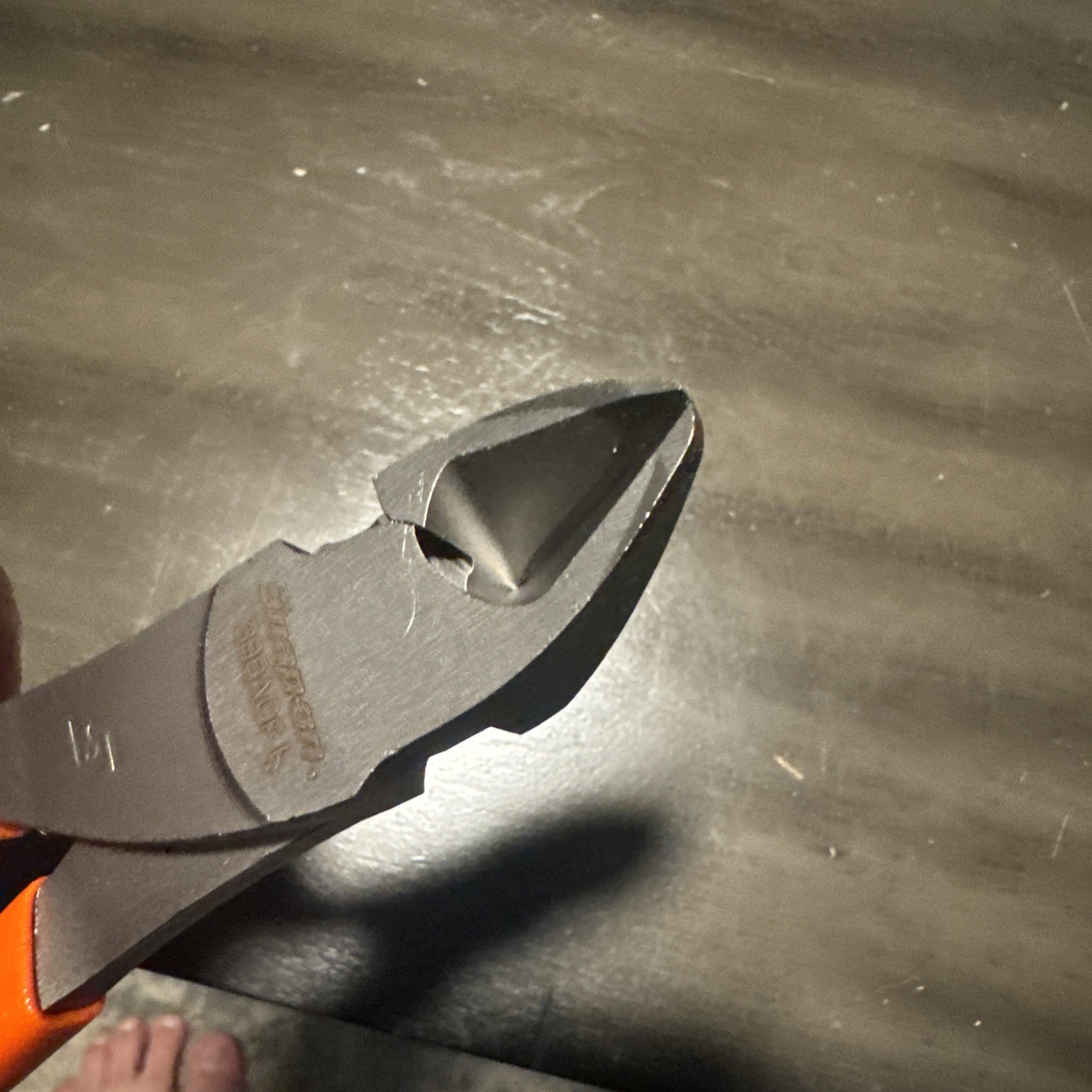 Snap-on Tools USA NEW ORANGE Grip 8″ High Leverage Diagonal Cutter Plier 388ACFO