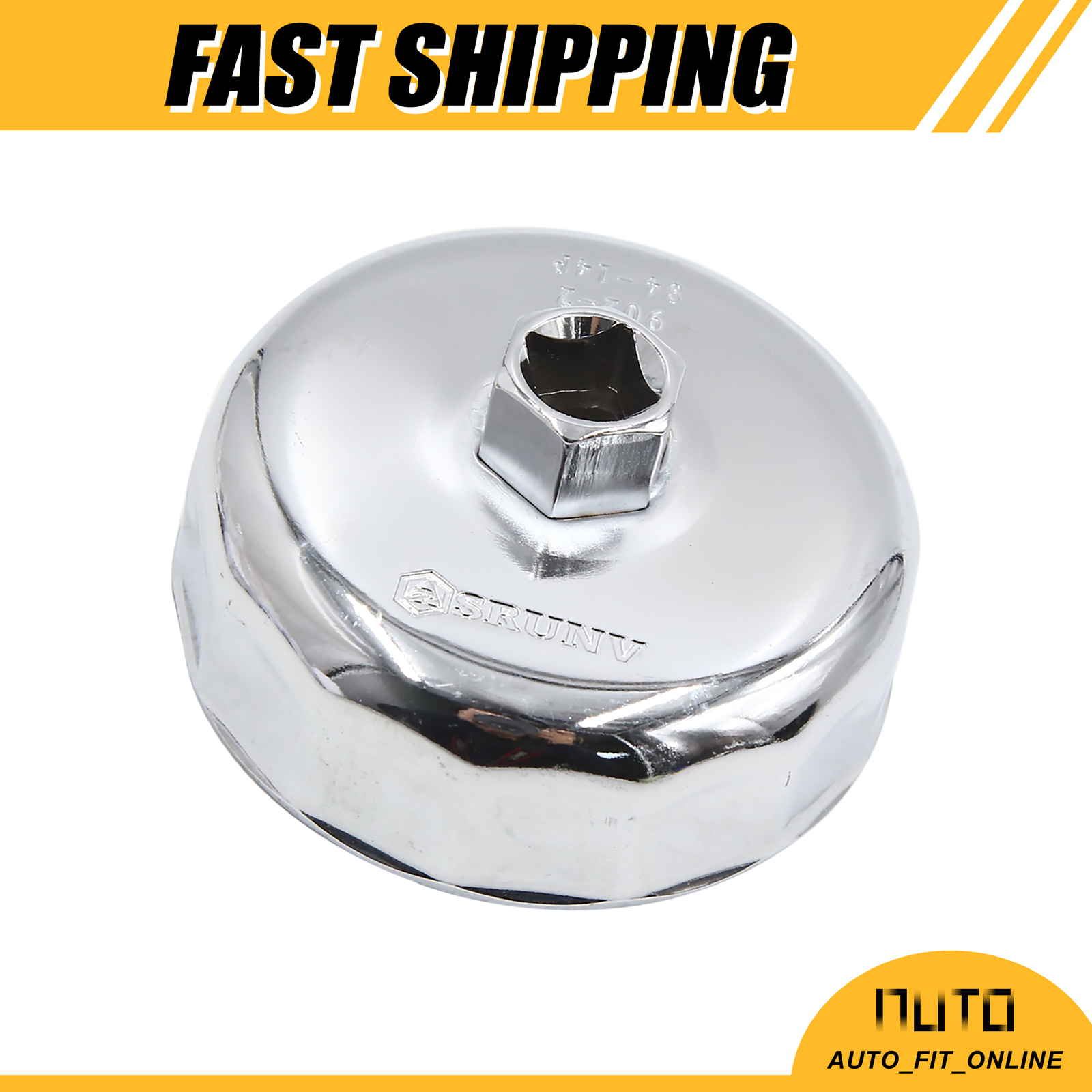 ONE 83-84mm 14 Flutes Car Oil Filter Cap Wrench Socket Remover Tool Universal