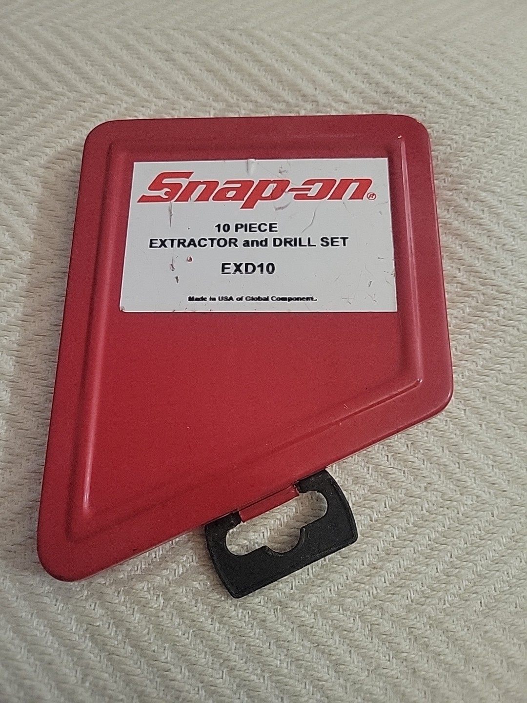 Snap-on case for EXD10 Drill Extractor Set Vintage Usa Empty Case