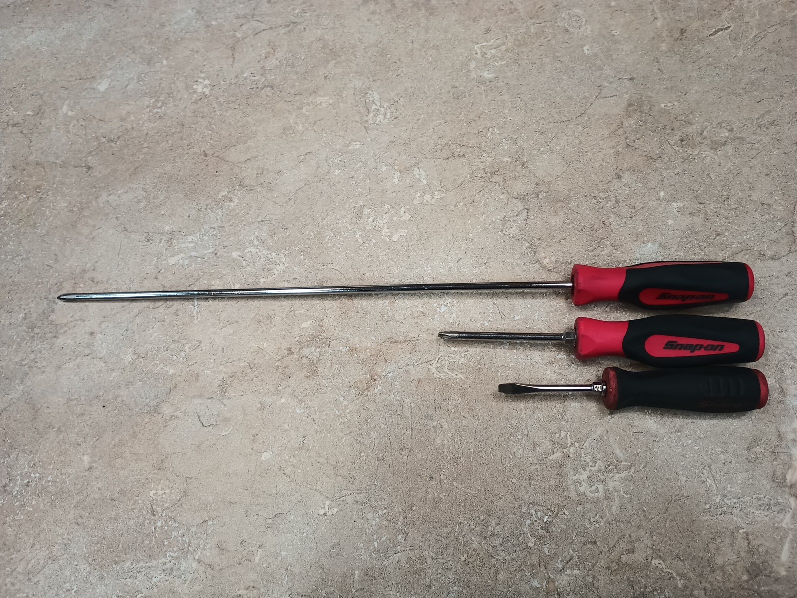 Snap-on SGDP172B #2, SGDP421RB #2, Phillips Screwdrivers + Daytona 500 Flat