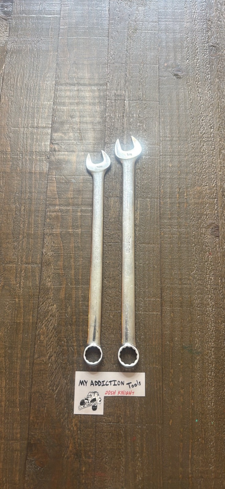 Snap on OEXL wrench’s sold as pair will separate upon request no owner markings