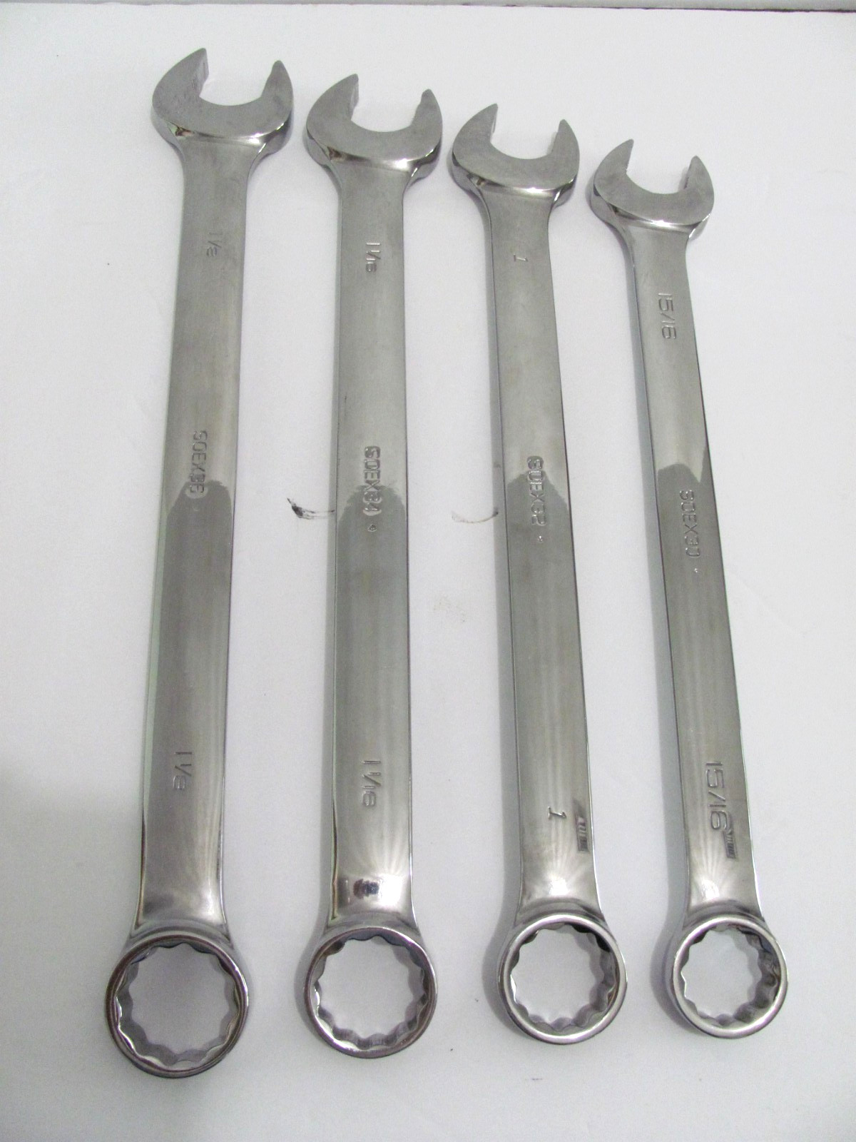 Snap-On 4 Piece 12-Point SAE Flank Wrench Set SOEX704