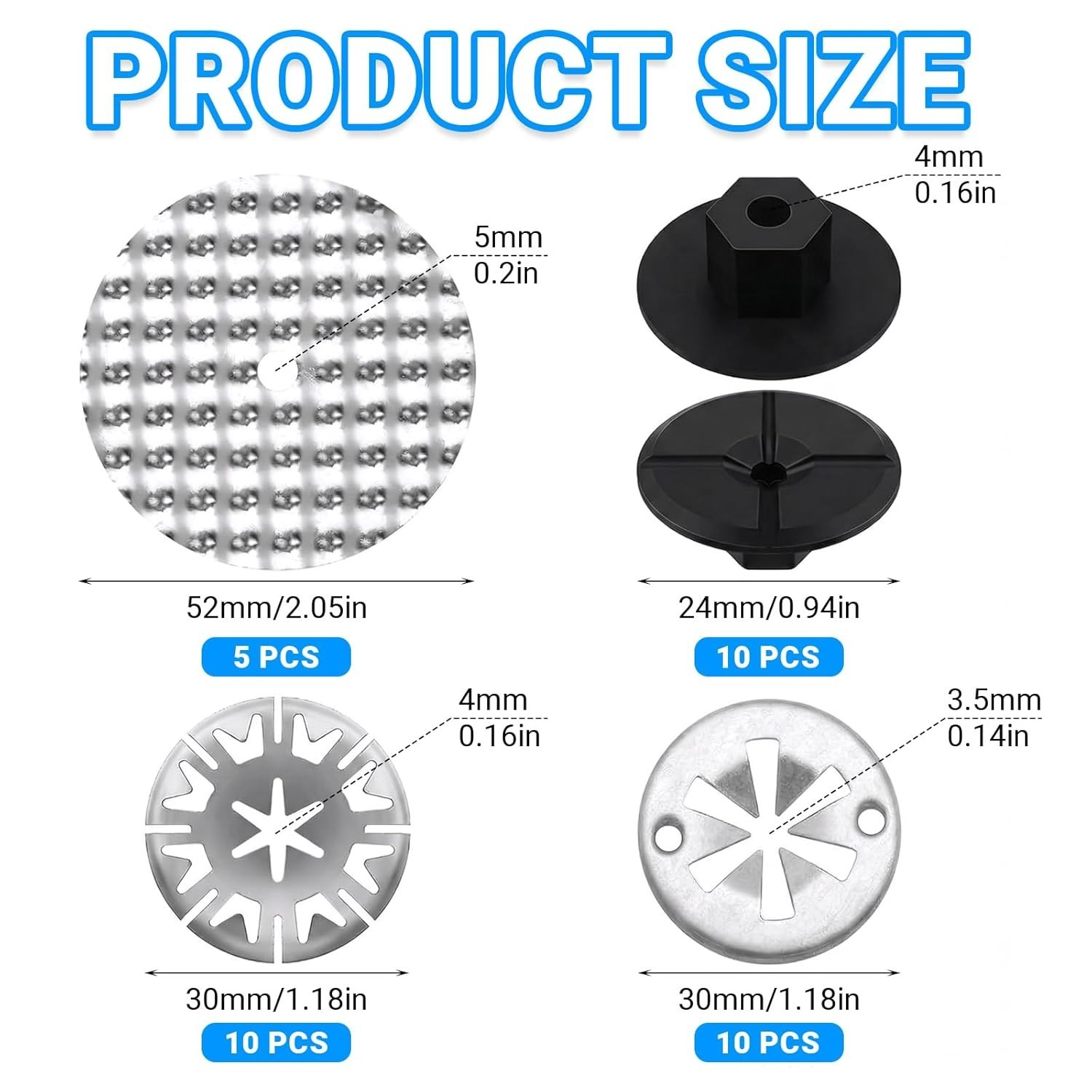 35-Pcs Exhaust Heat Shield Repair Kit – Durable Manganese Steel for Cars