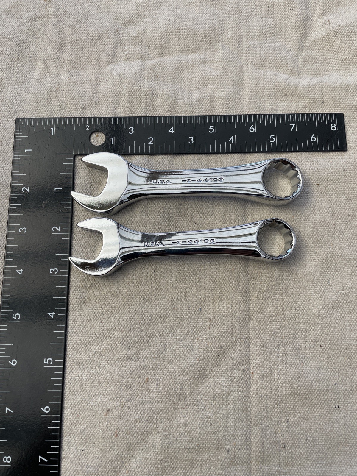 Craftsman 11/16″- 3/4” Stubby Combination Wrench 12 Point USA 44108-44109 #b-6