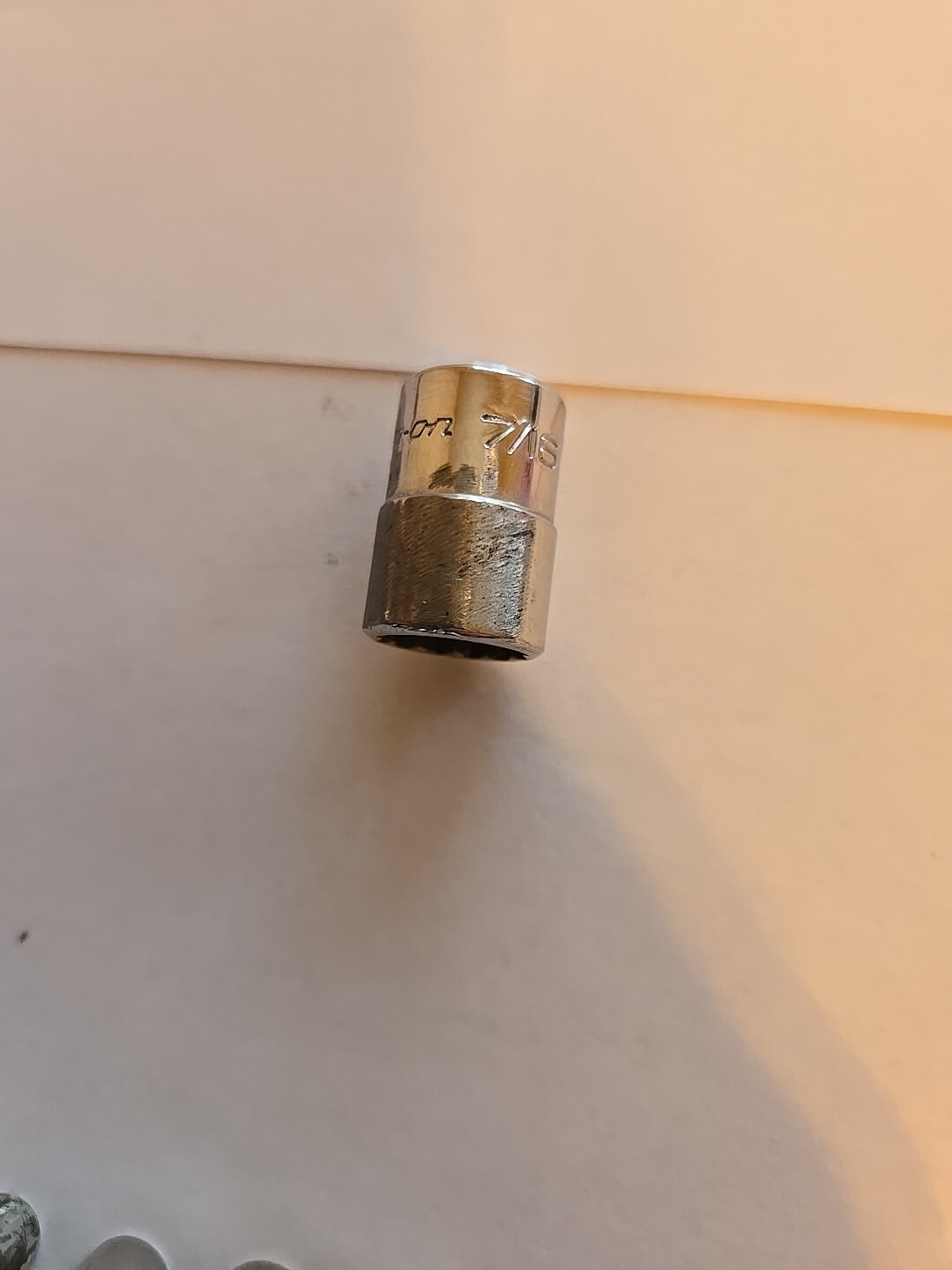 Snap On 1/4″ Drive 3/16″-7/16″ 9/16″ 12PT Shallow Chrome Sockets Lot Of 8