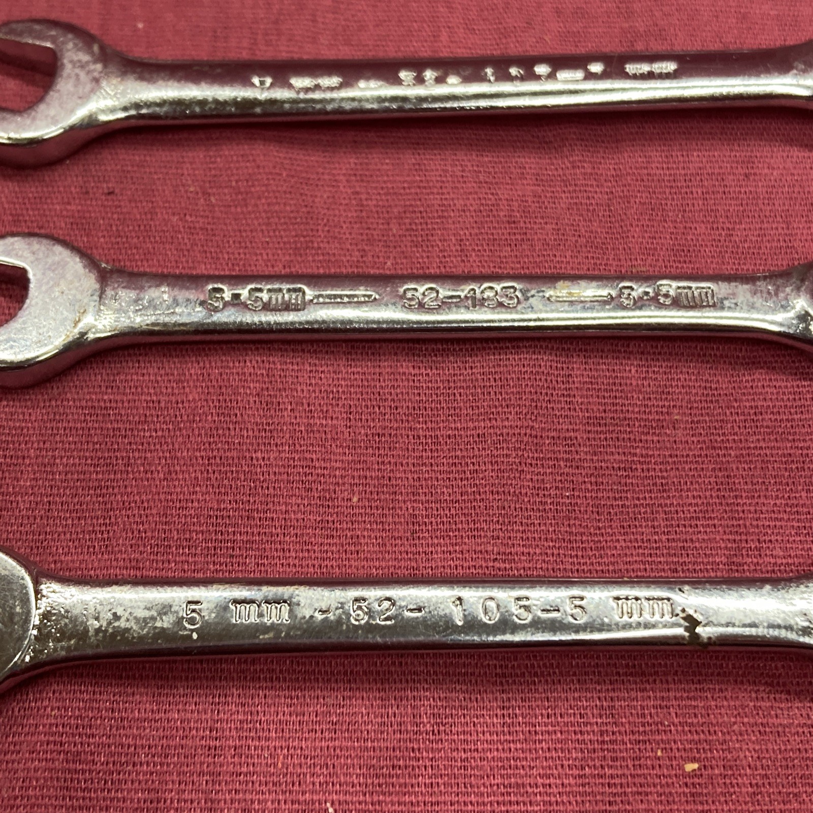 Armstrong Armaloy 5mm 5.5mm 7mm 8mm 9mm Wrench Set Lot Of 5