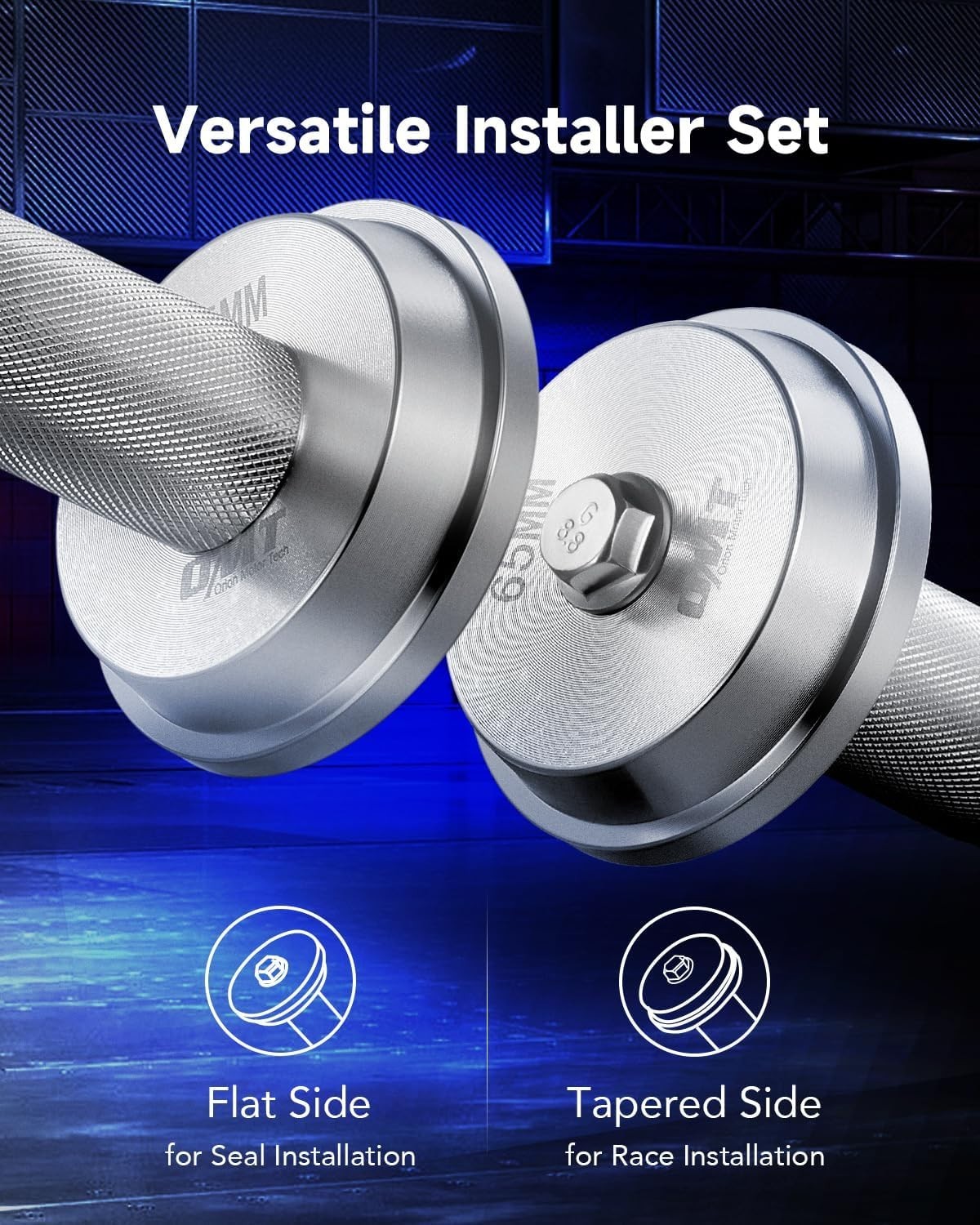 10-Piece Bearing Press Kit with 9 Adapters | Effortless Race & Seal Installation