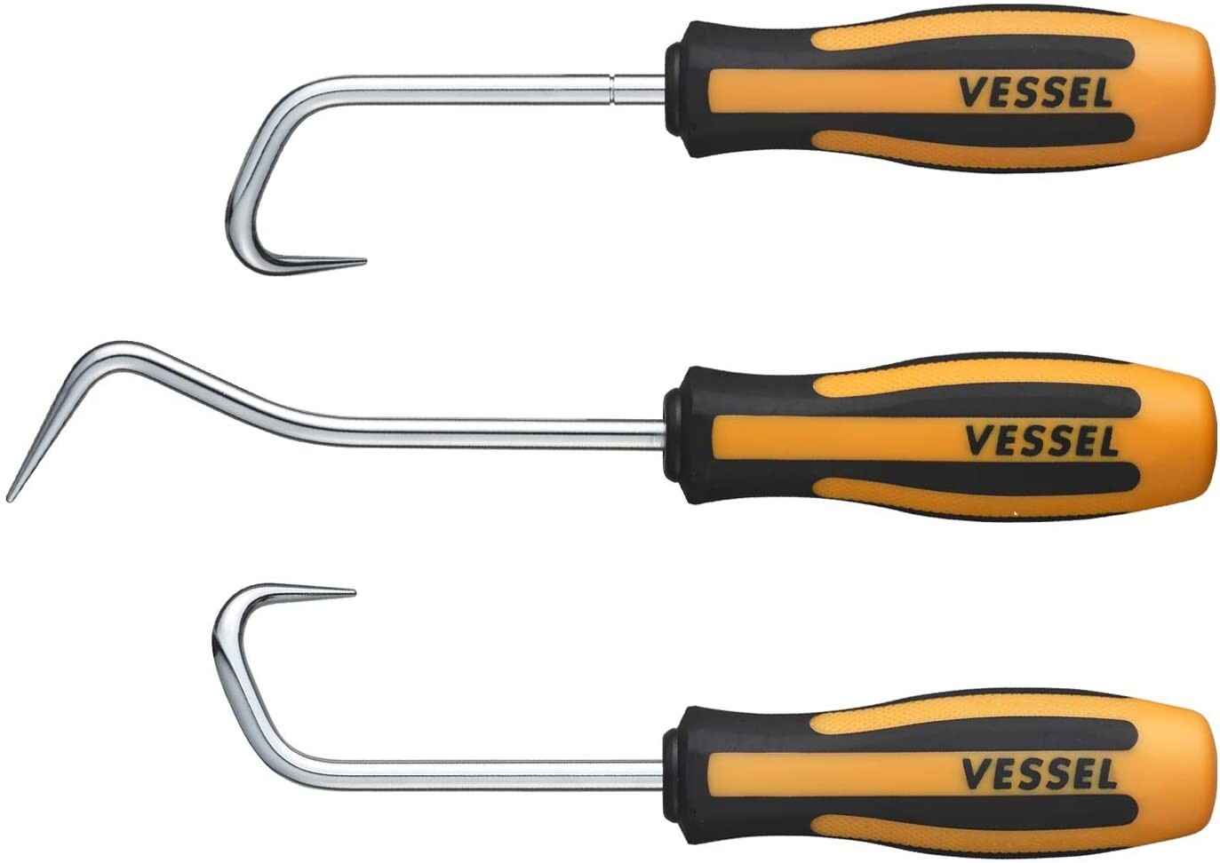 Vessel Automotive Hook Hose Remover 3pc Set Comfort Non-Slip Grip JAPAN 970HR3PB