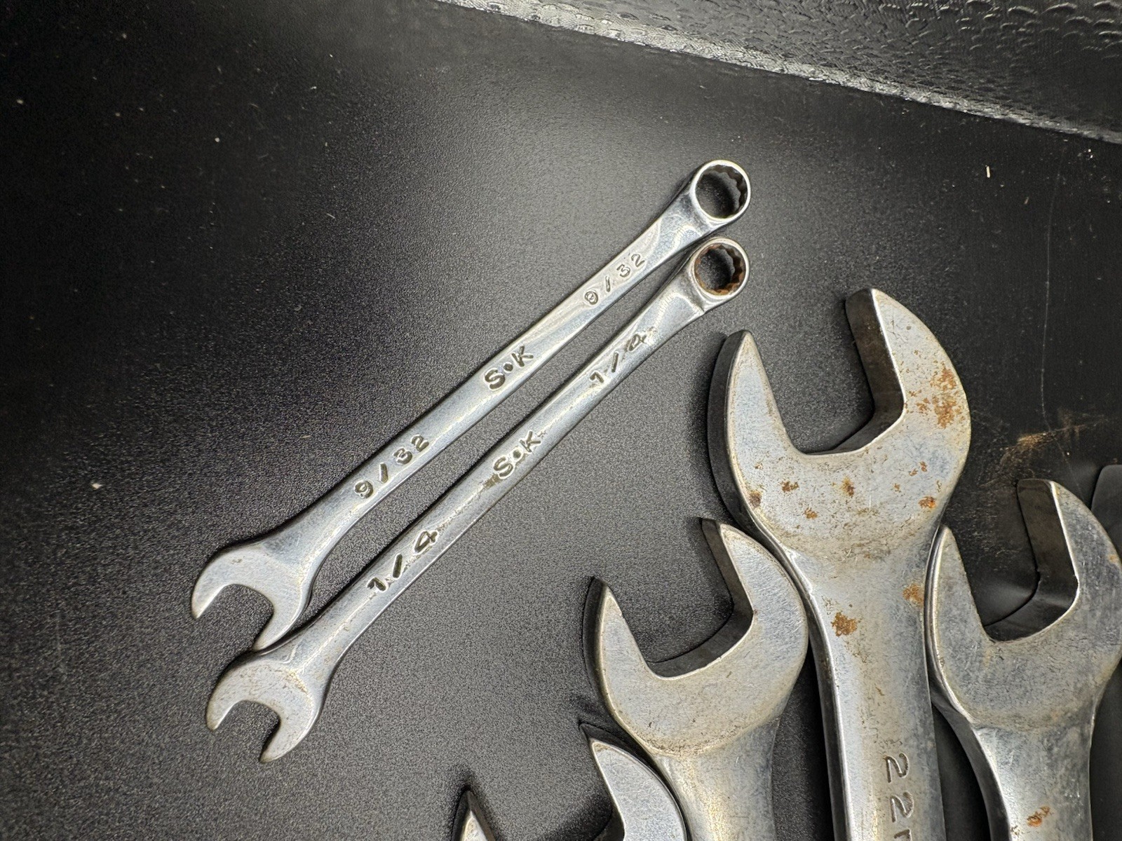 S K wrench Lot Of 16 Various Size Wrenches