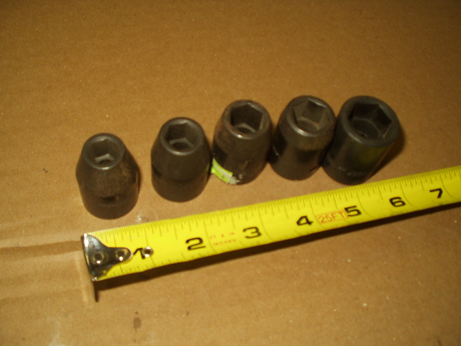 True Craft 1/2″» Drive, 7/16″ to 3/4″ 6-point IMPACT Five Piece Socket Set
