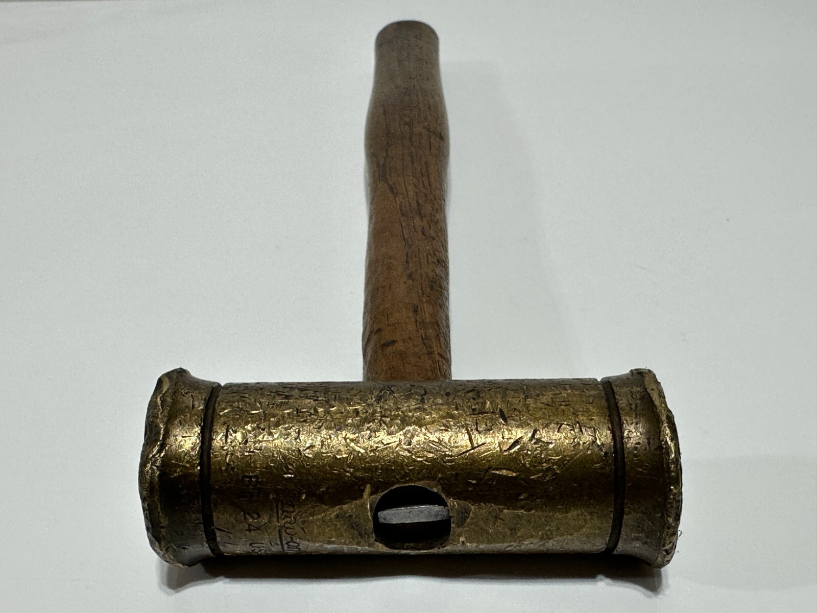 Snap-On Tools USA BH24 Brass Hammer – Double Sided – Wood Hickory Handle