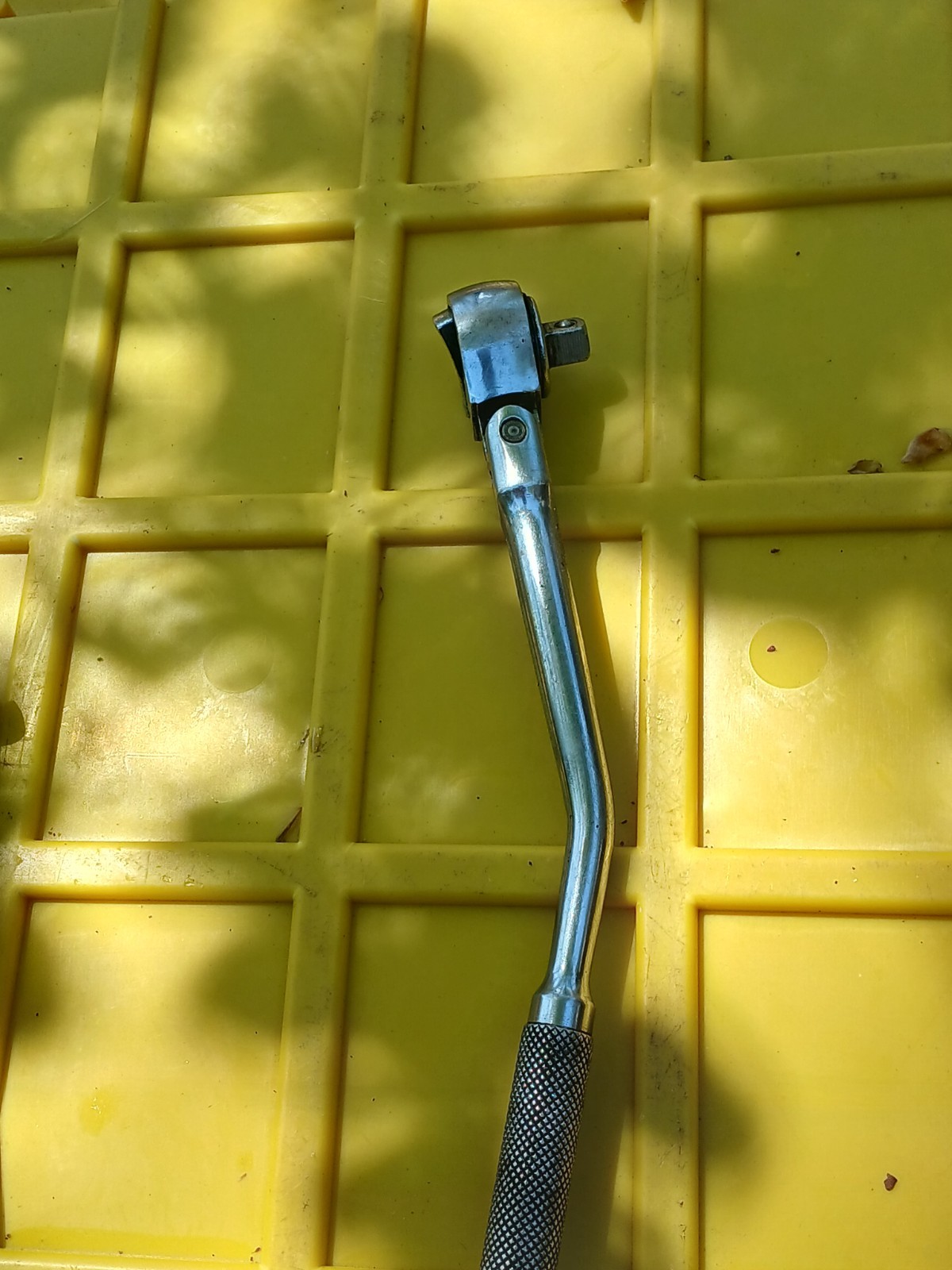 STANLEY TOOLS VINTAGE 3/8 DR. 10-1/2 INCH LONG FLEX BENT-HANDLE RATCHET 86-201S